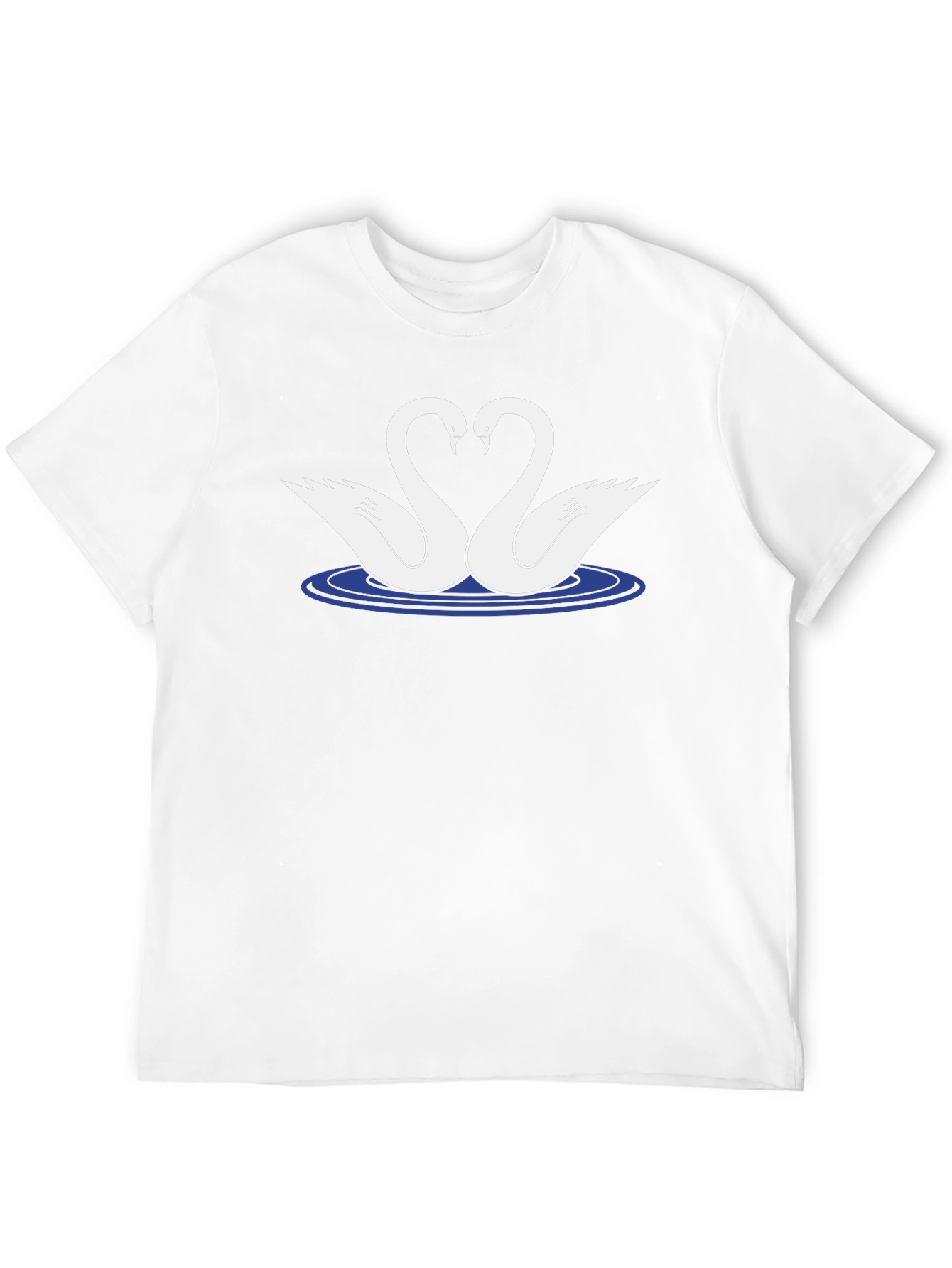 Swan Love T-Shirt - Black Graphic Tee
