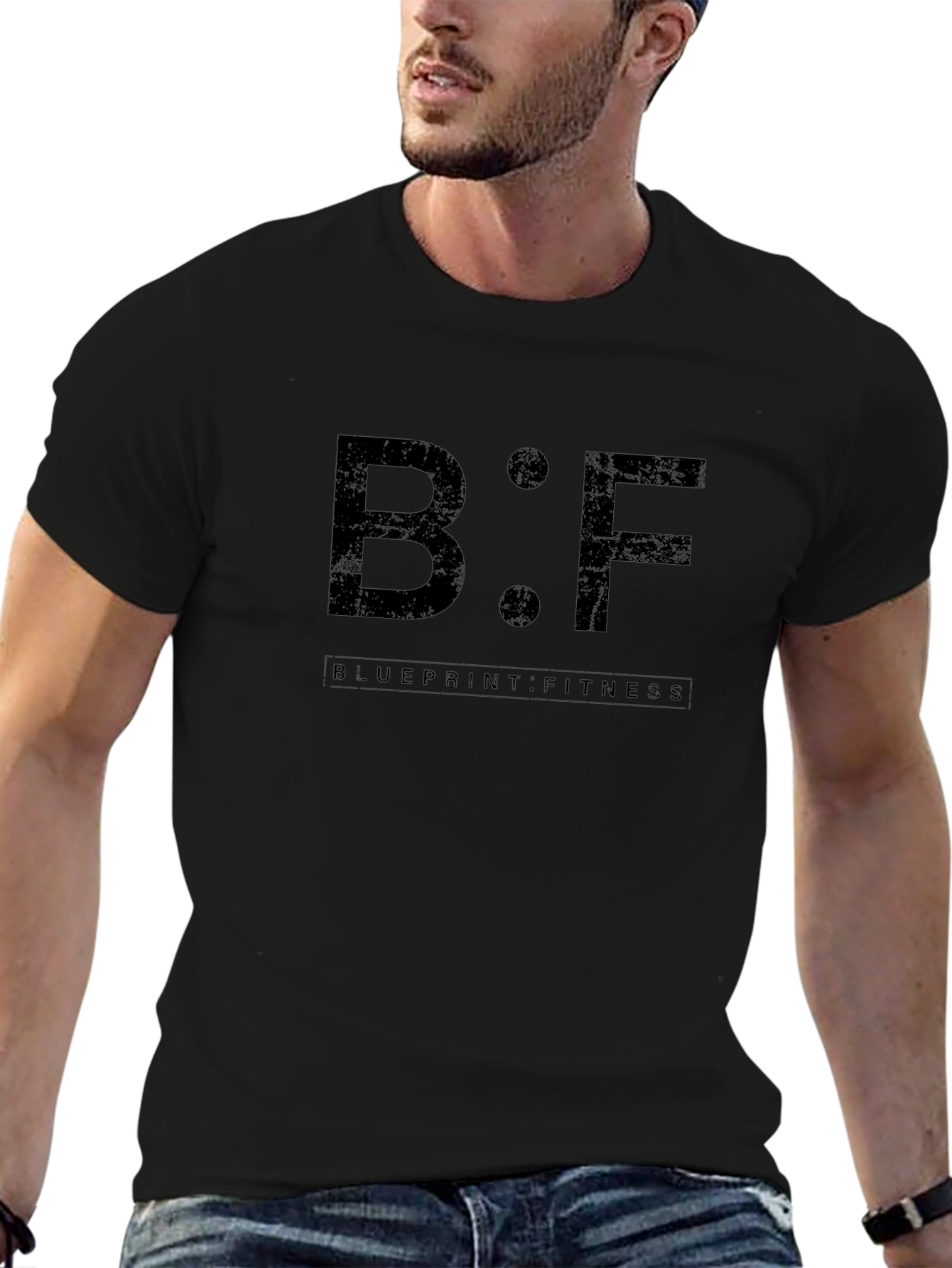 Blueprint Fitness B:F Black Graphic Tee