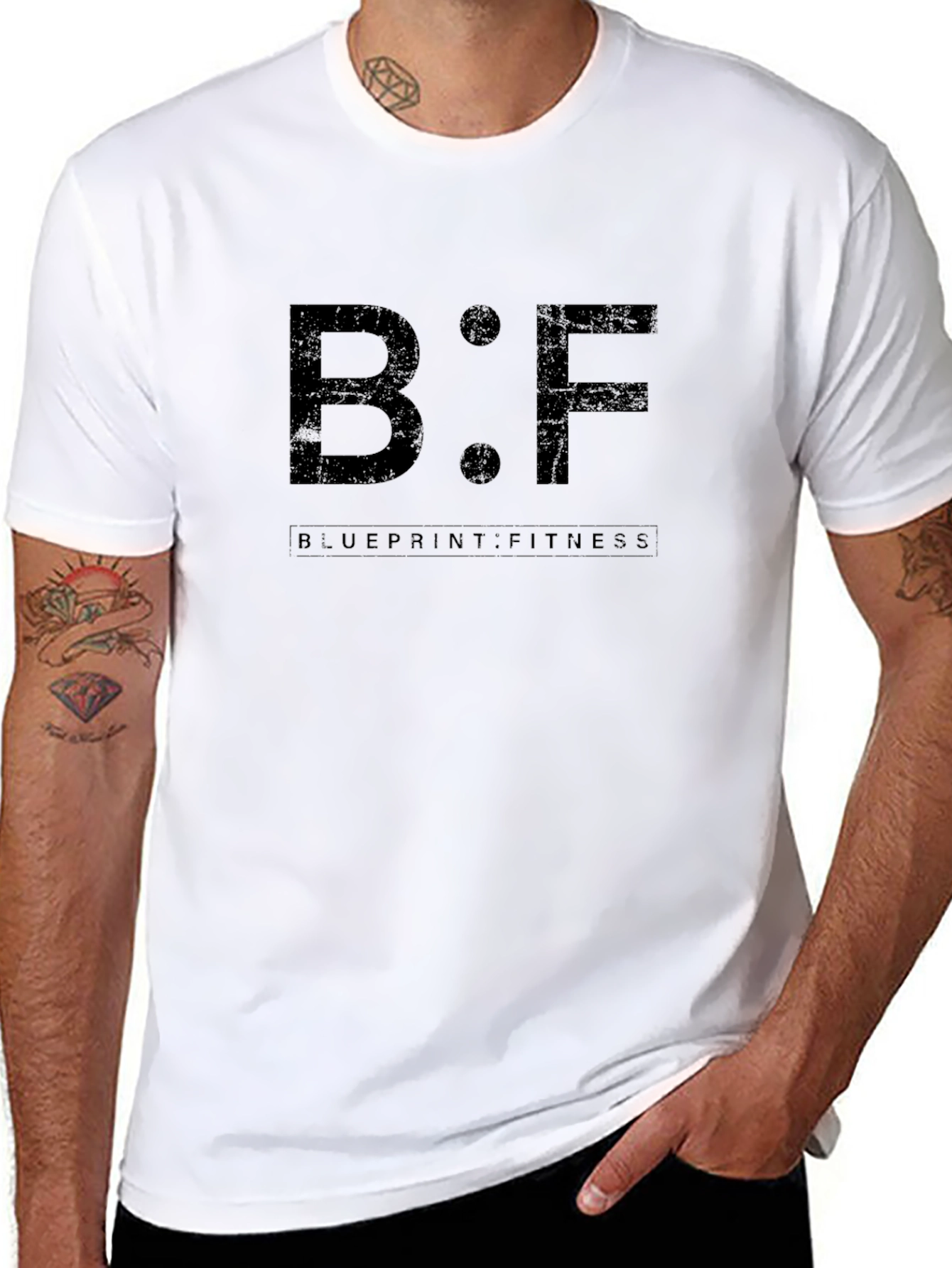 Blueprint Fitness B:F Black Graphic Tee
