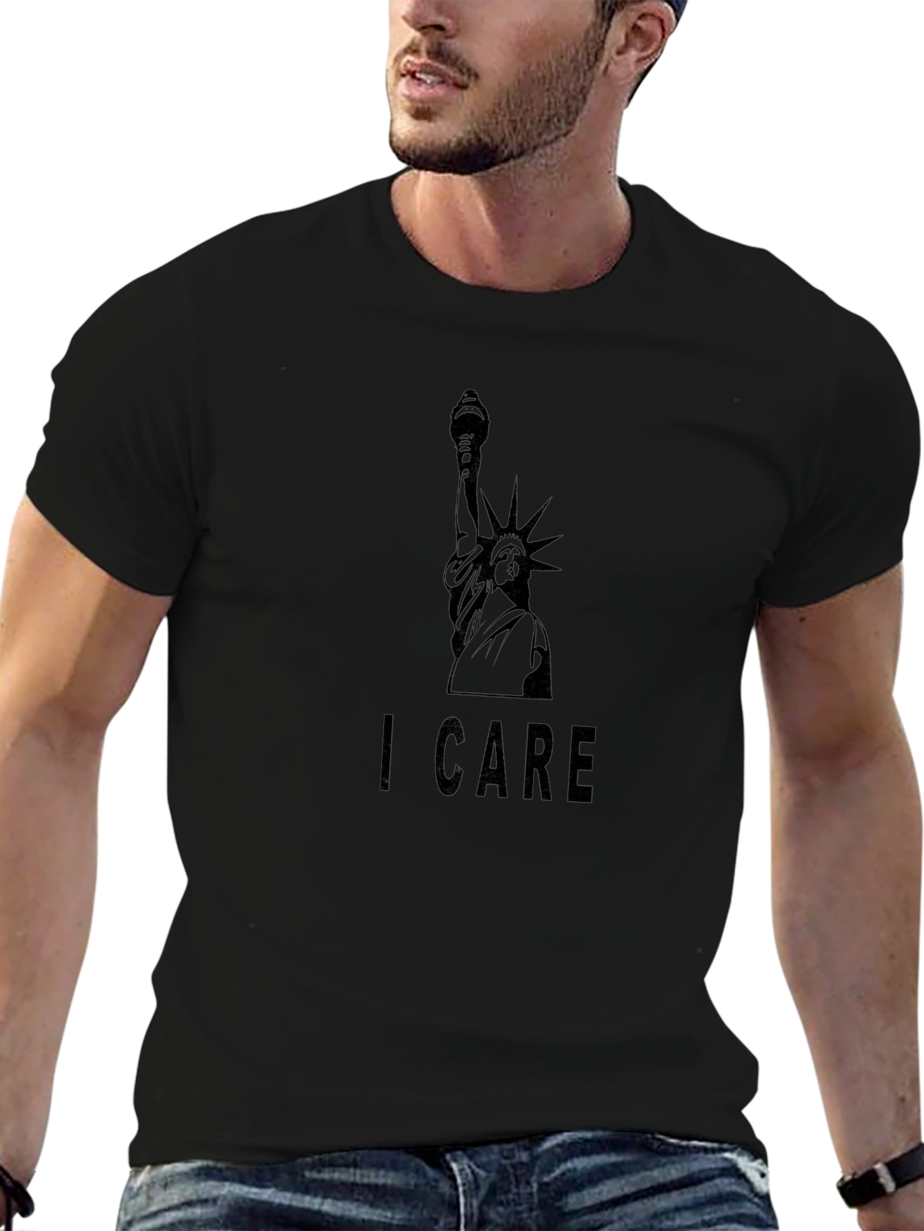 I Care Statue of Liberty Graphic Tee
