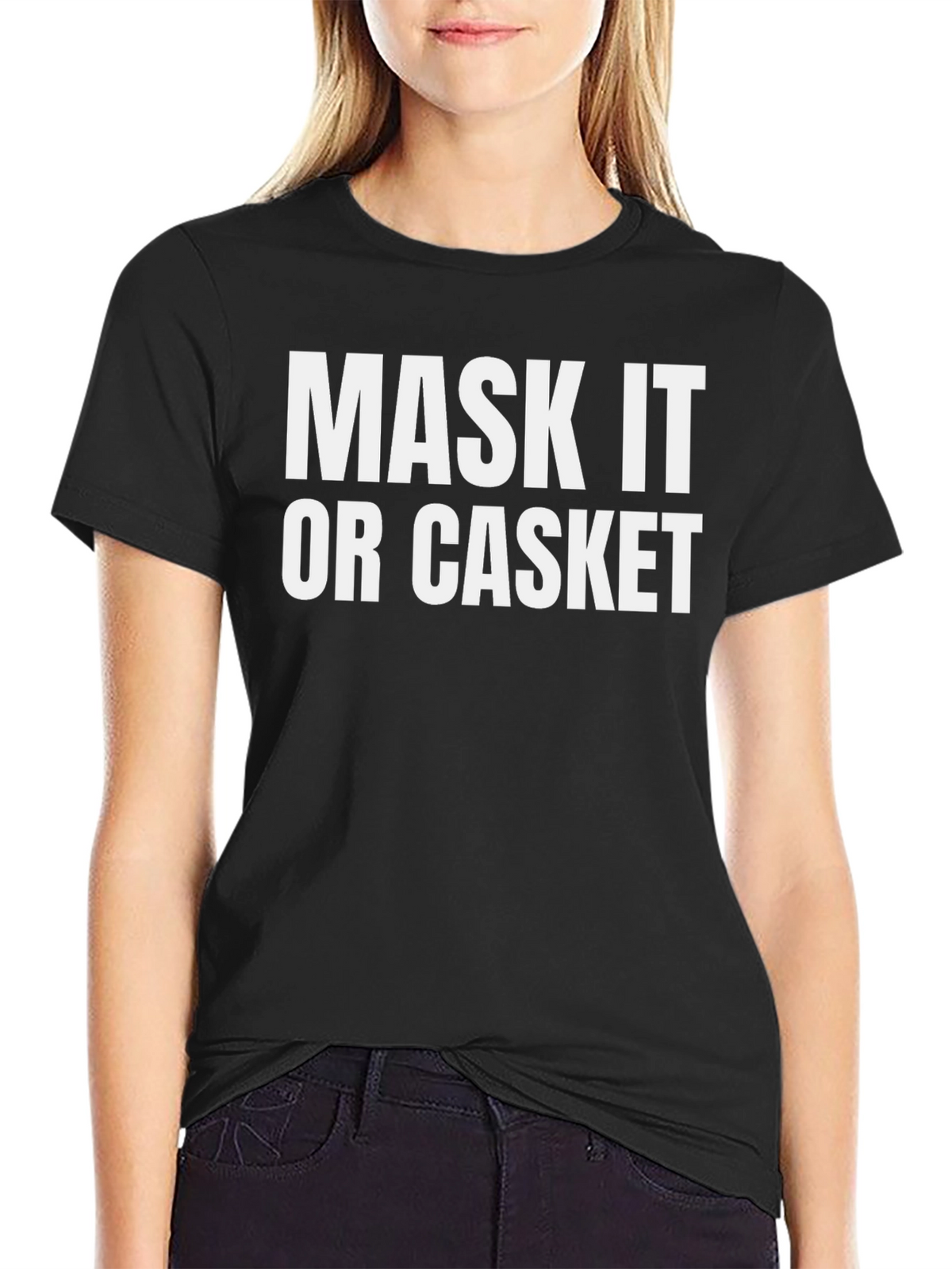 Mask It or Casket Graphic Tee