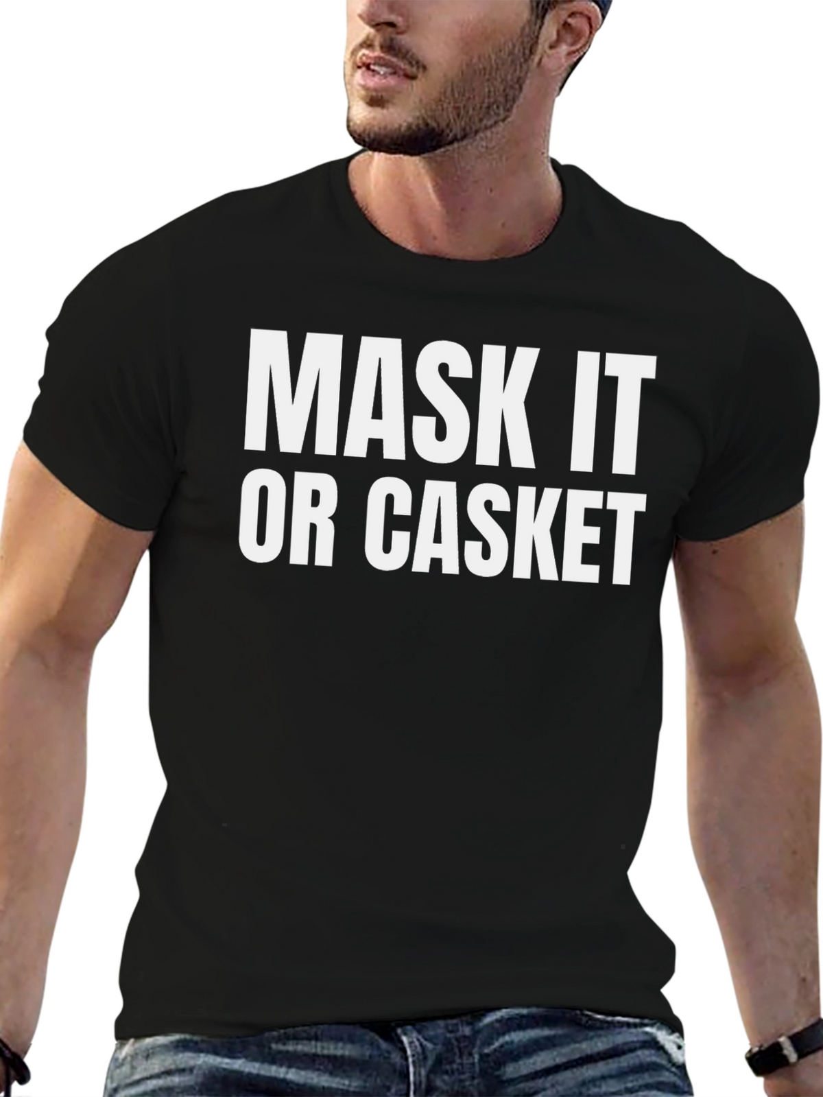 Mask It or Casket Graphic Tee