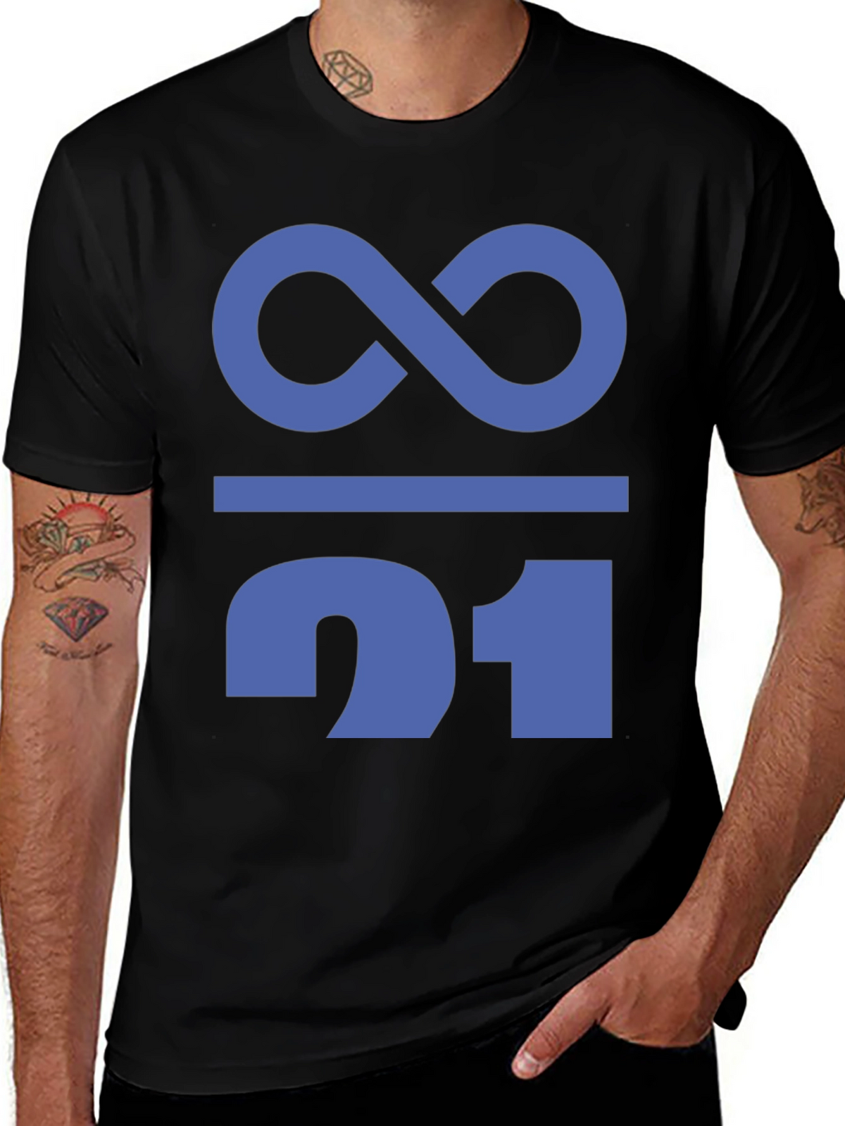 Math Humor T-Shirt - Infinity Over 21 Tee