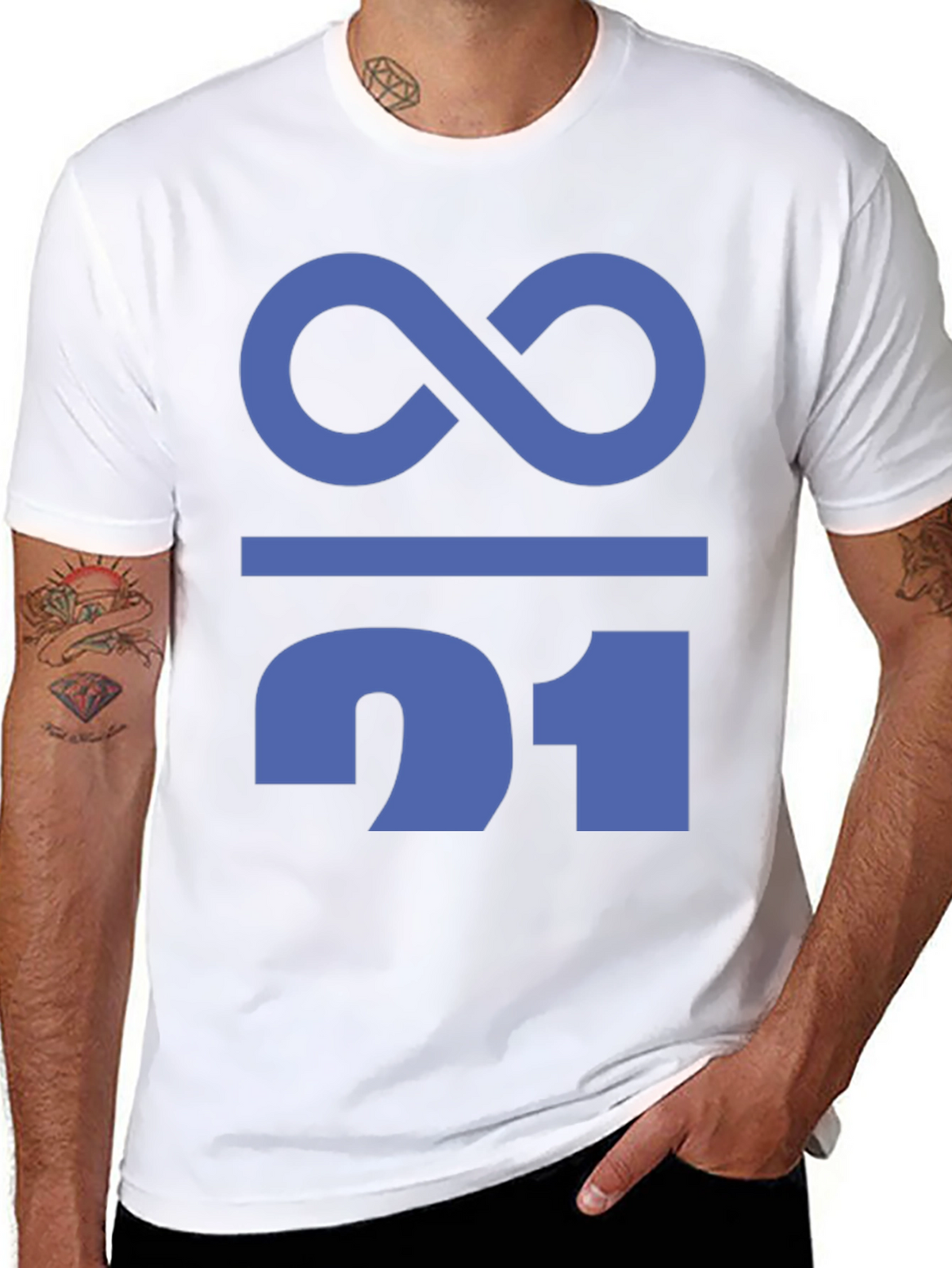 Math Humor T-Shirt - Infinity Over 21 Tee