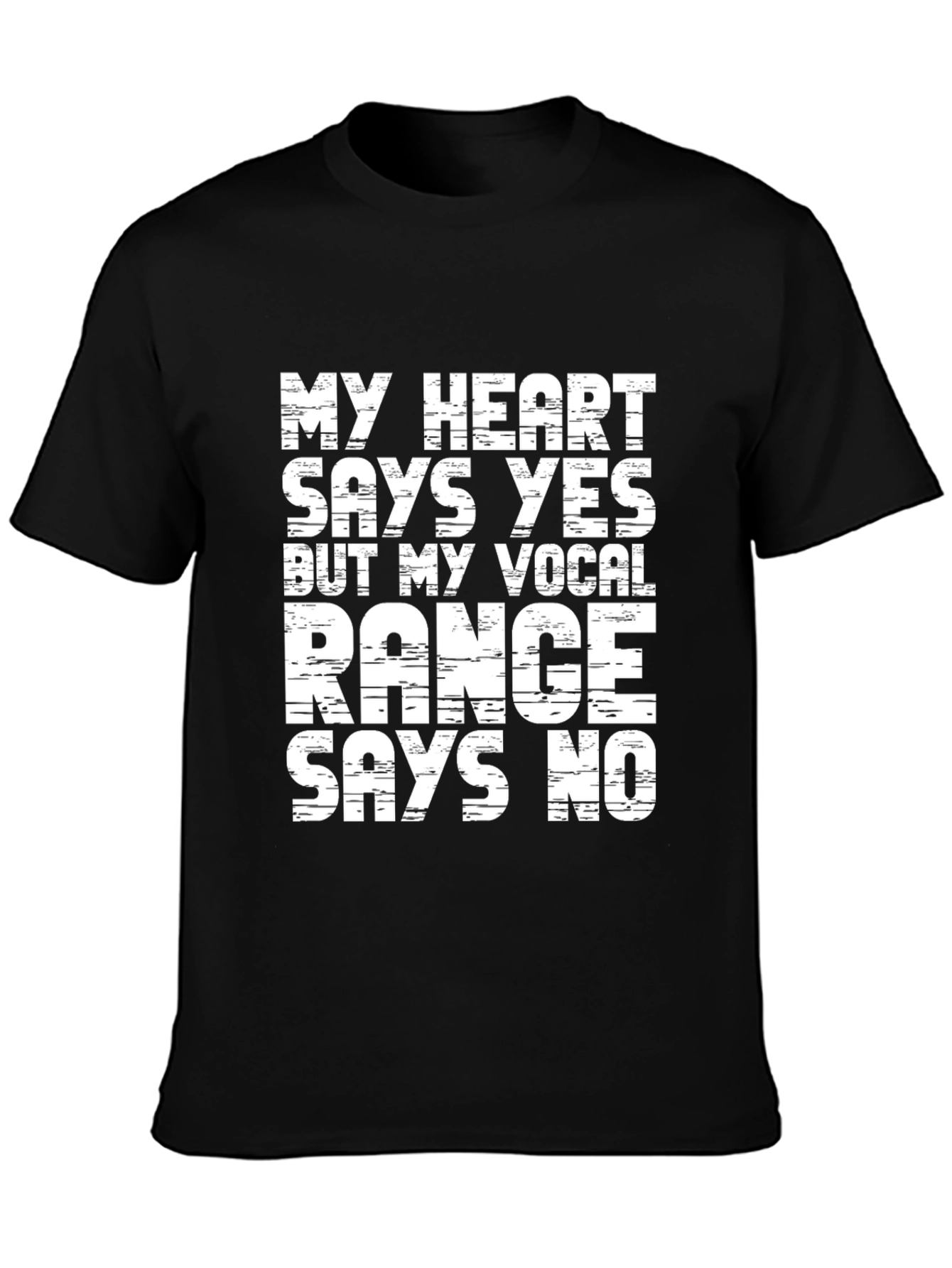 Funny Vocal Range T-Shirt - Singers Dilemma