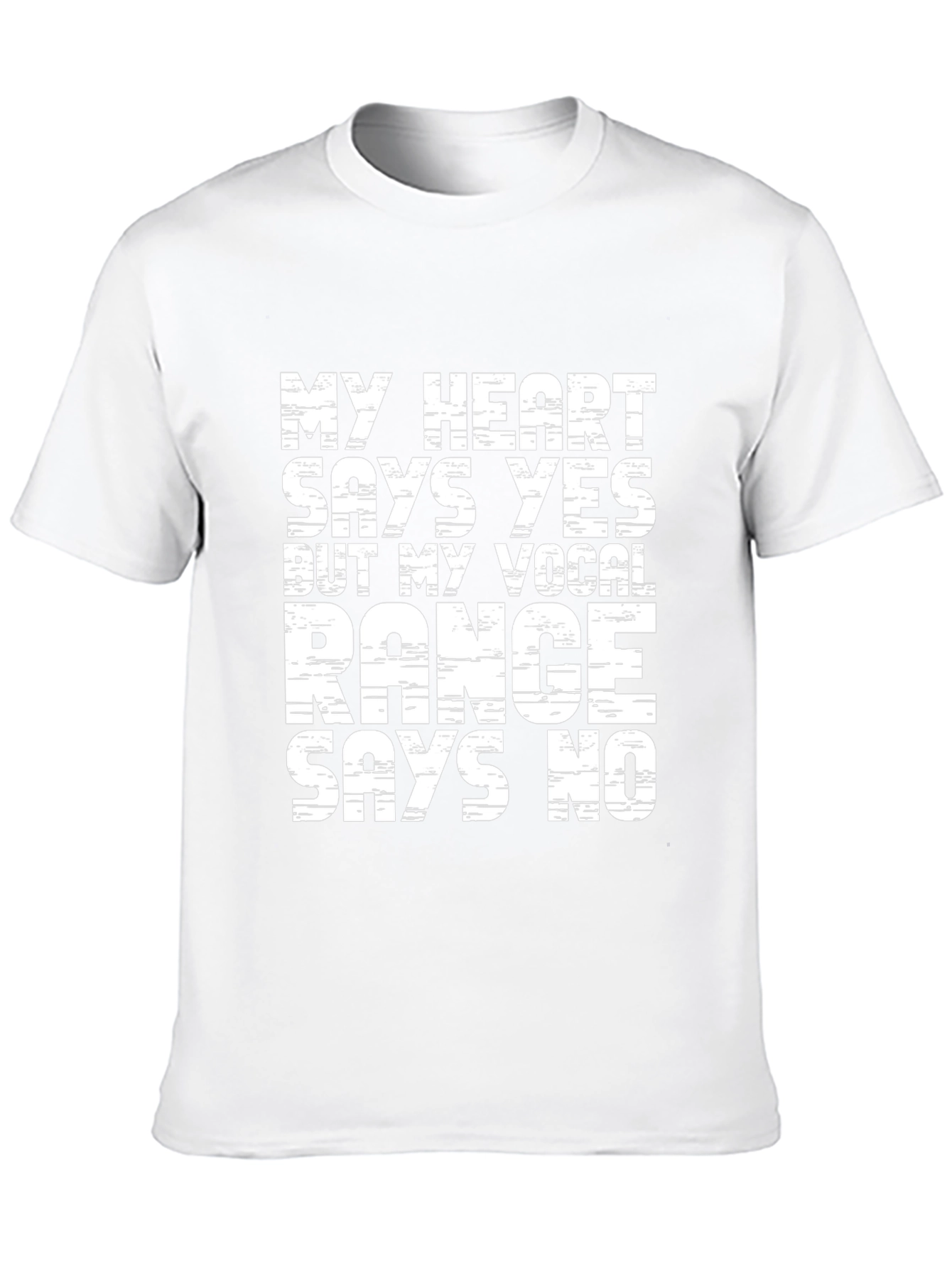 Funny Vocal Range T-Shirt - Singers Dilemma