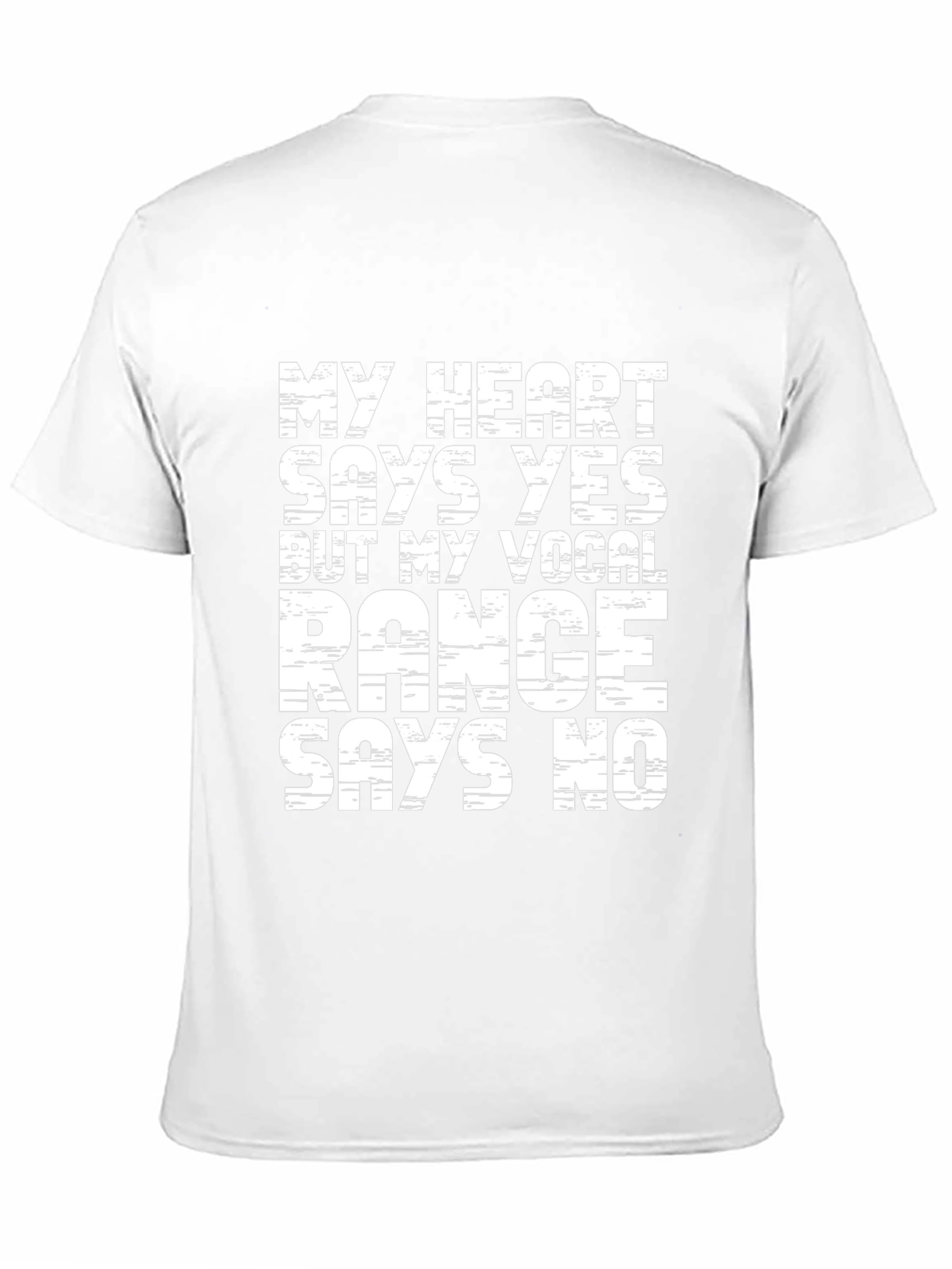 Funny Vocal Range T-Shirt - Singers Dilemma