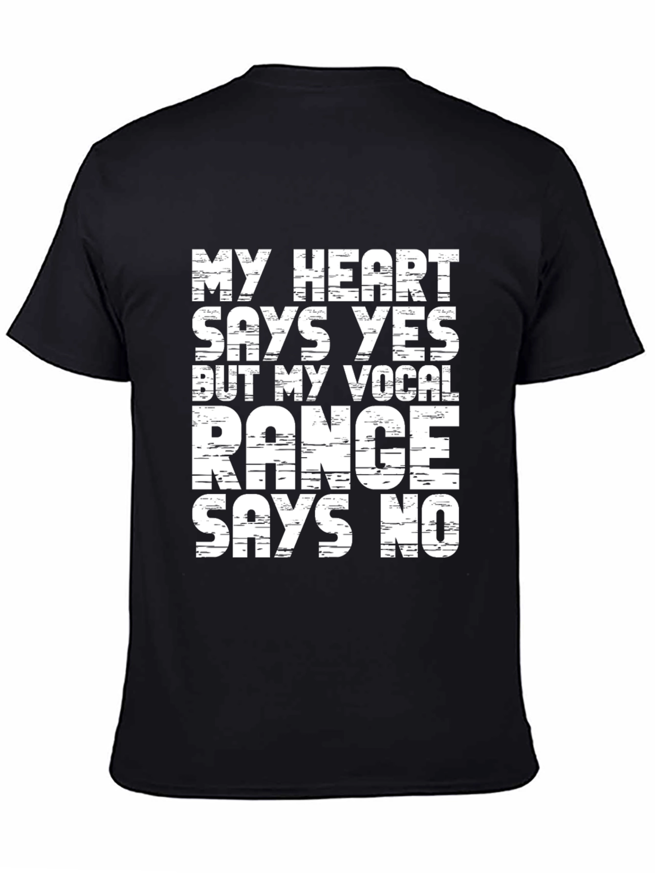 Funny Vocal Range T-Shirt - Singers Dilemma