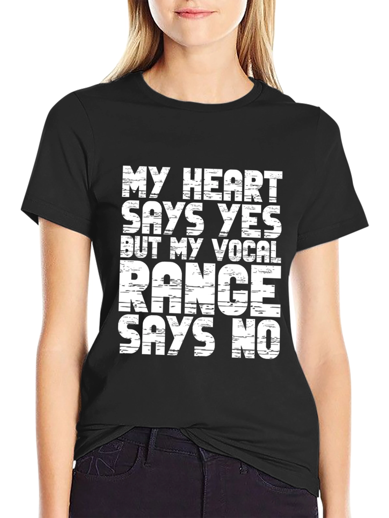 Funny Vocal Range T-Shirt - Singers Dilemma