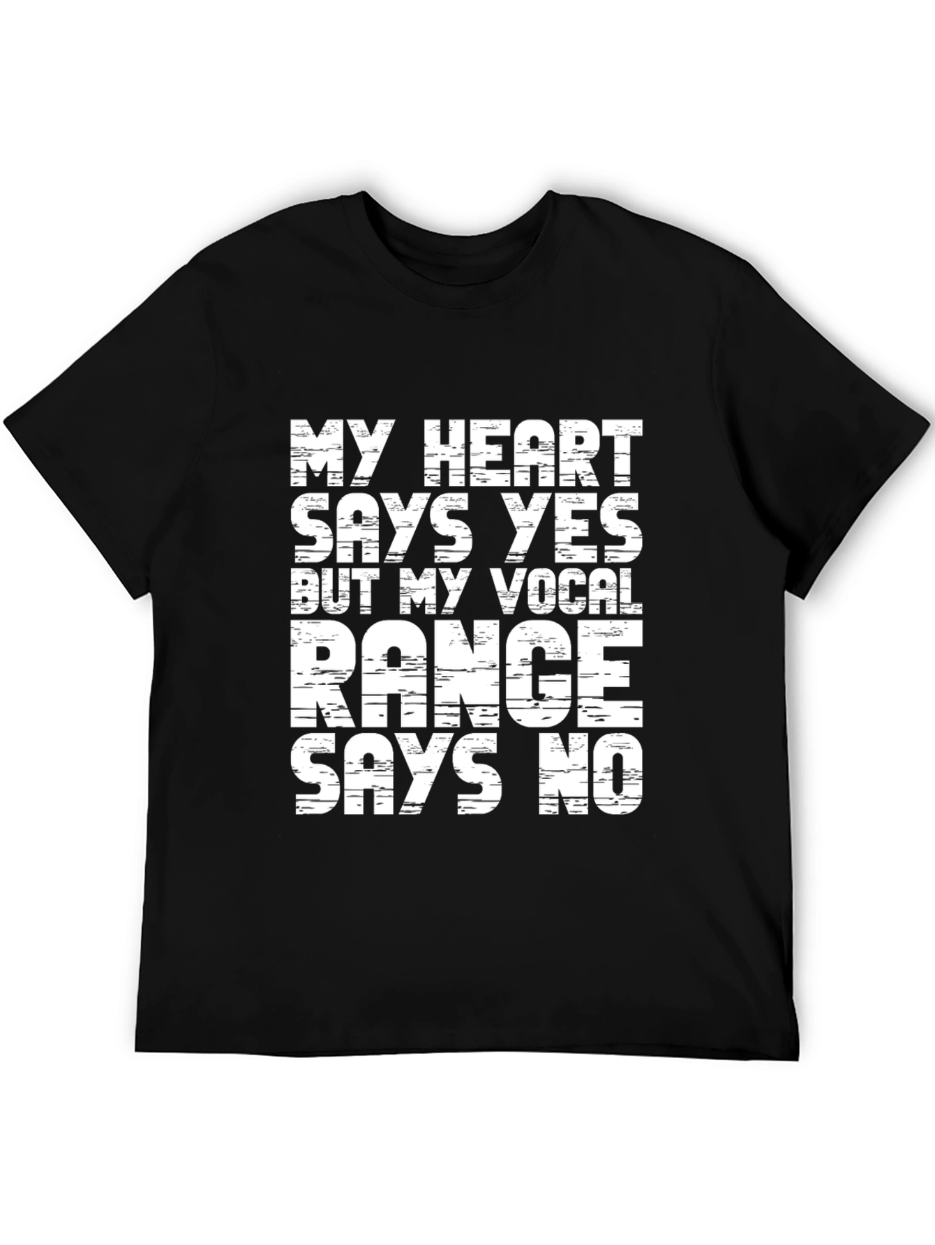Funny Vocal Range T-Shirt - Singers Dilemma
