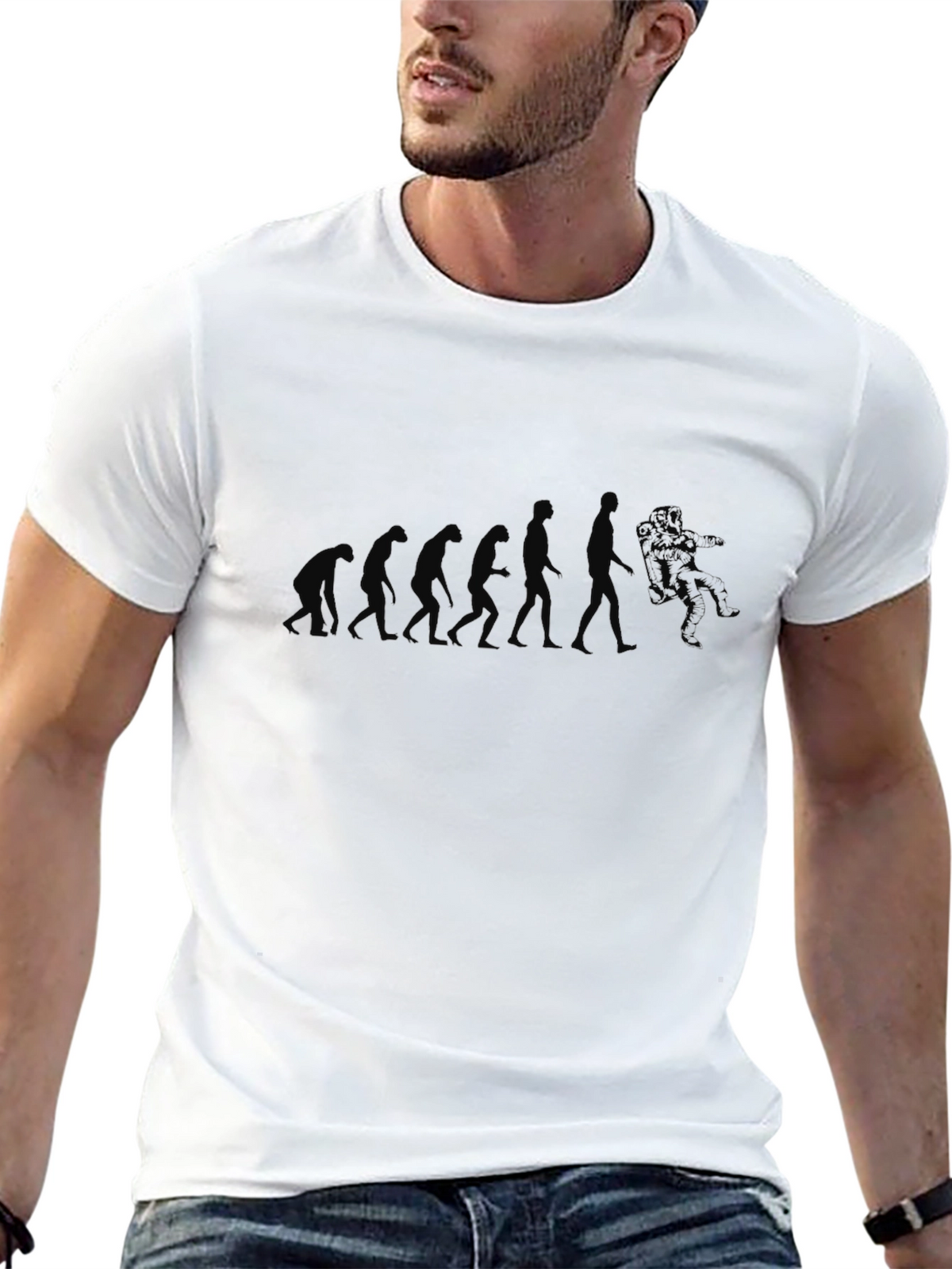 Evolution to Flowers T-Shirt - Black