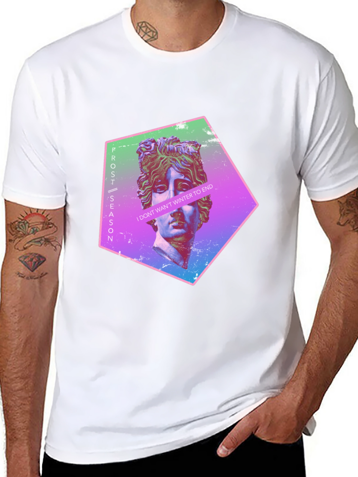 Frost Season Graphic Tee - Mens Black T-Shirt
