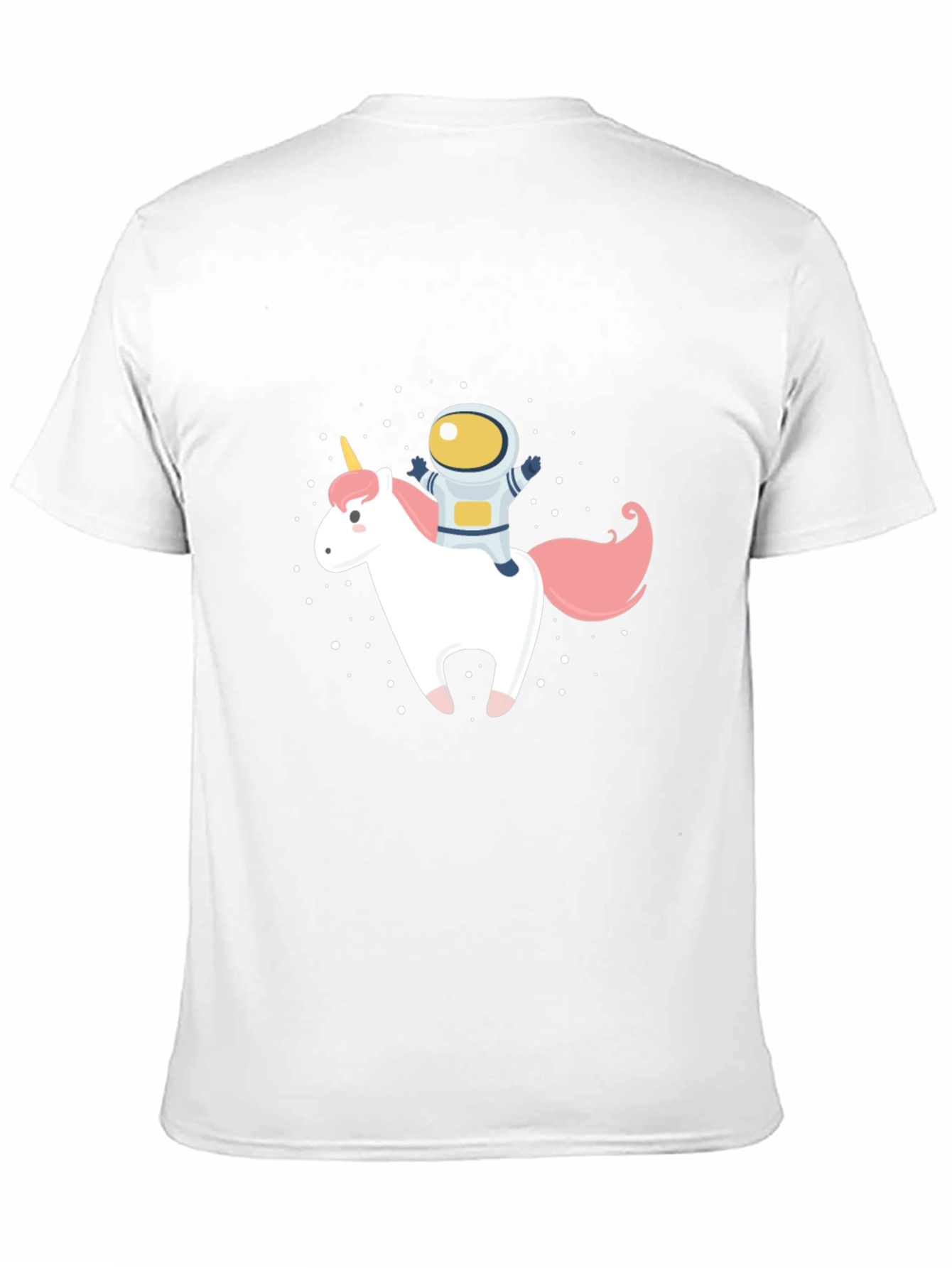 Astronaut Unicorn Graphic Black T-Shirt
