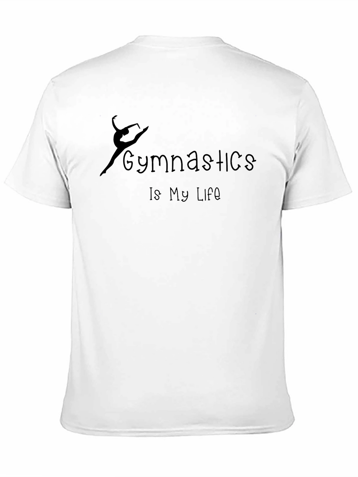 Gymnastics Is My Life Black Graphic T-Shirt