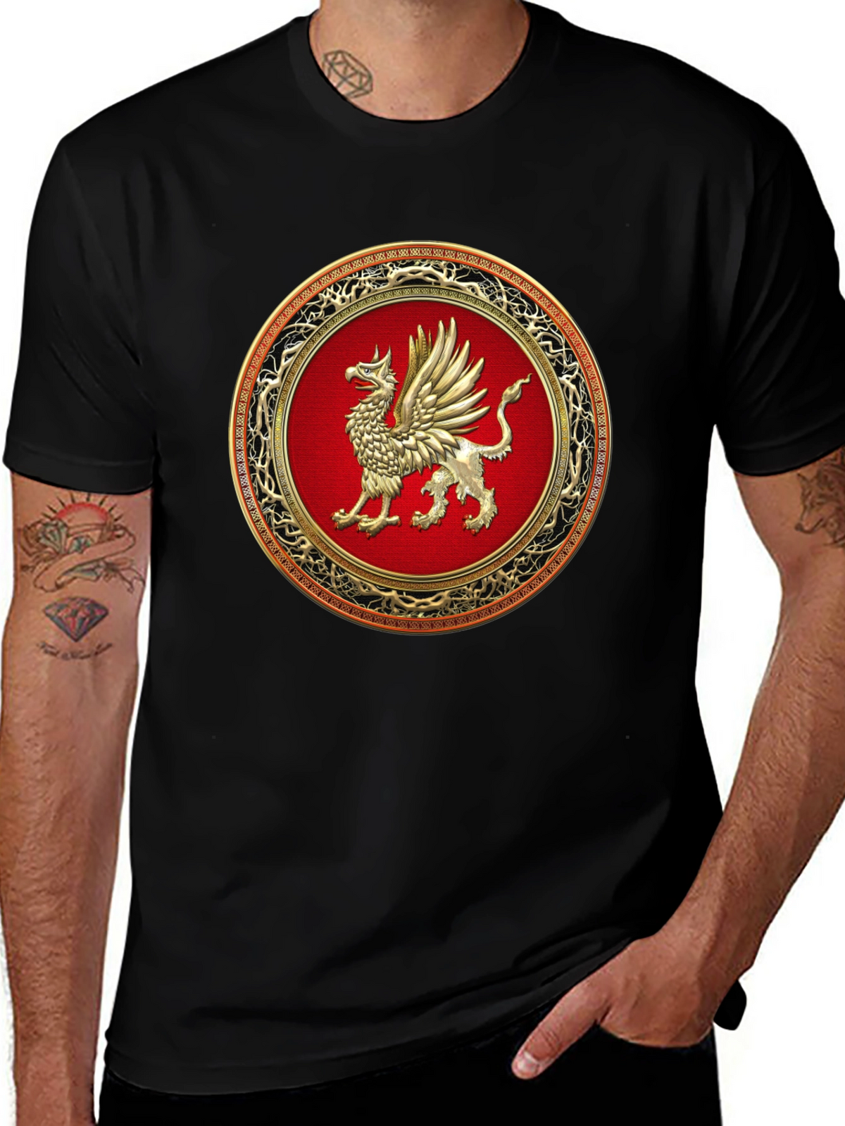 Griffin Emblem Black T-Shirt