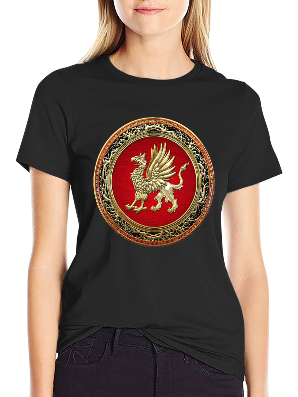 Griffin Emblem Black T-Shirt