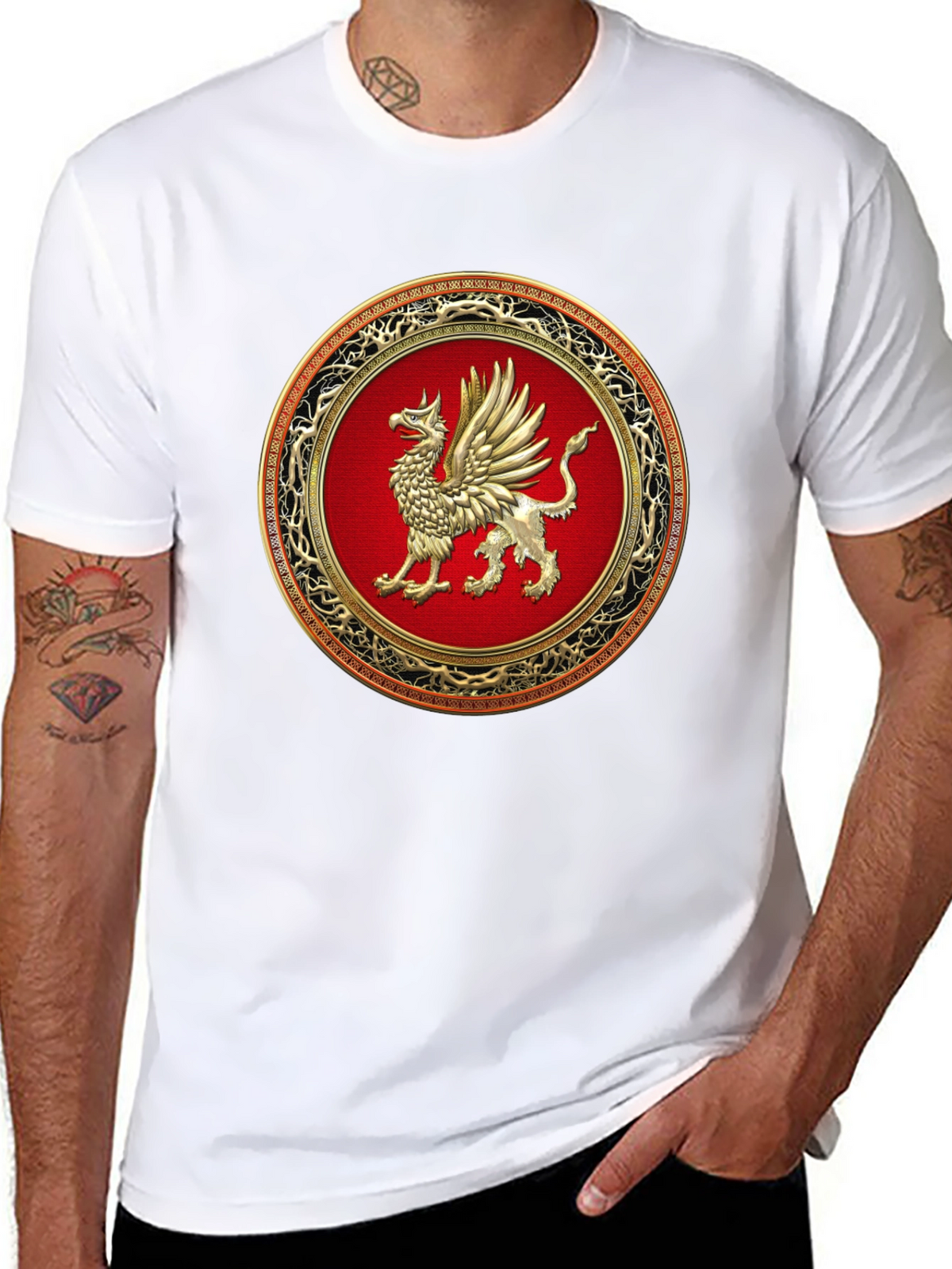 Griffin Emblem Black T-Shirt