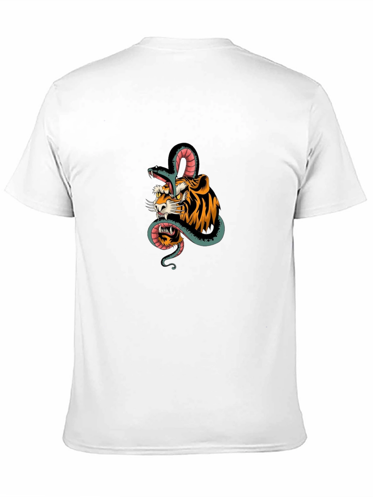 Tiger & Snake Graphic Black Tee