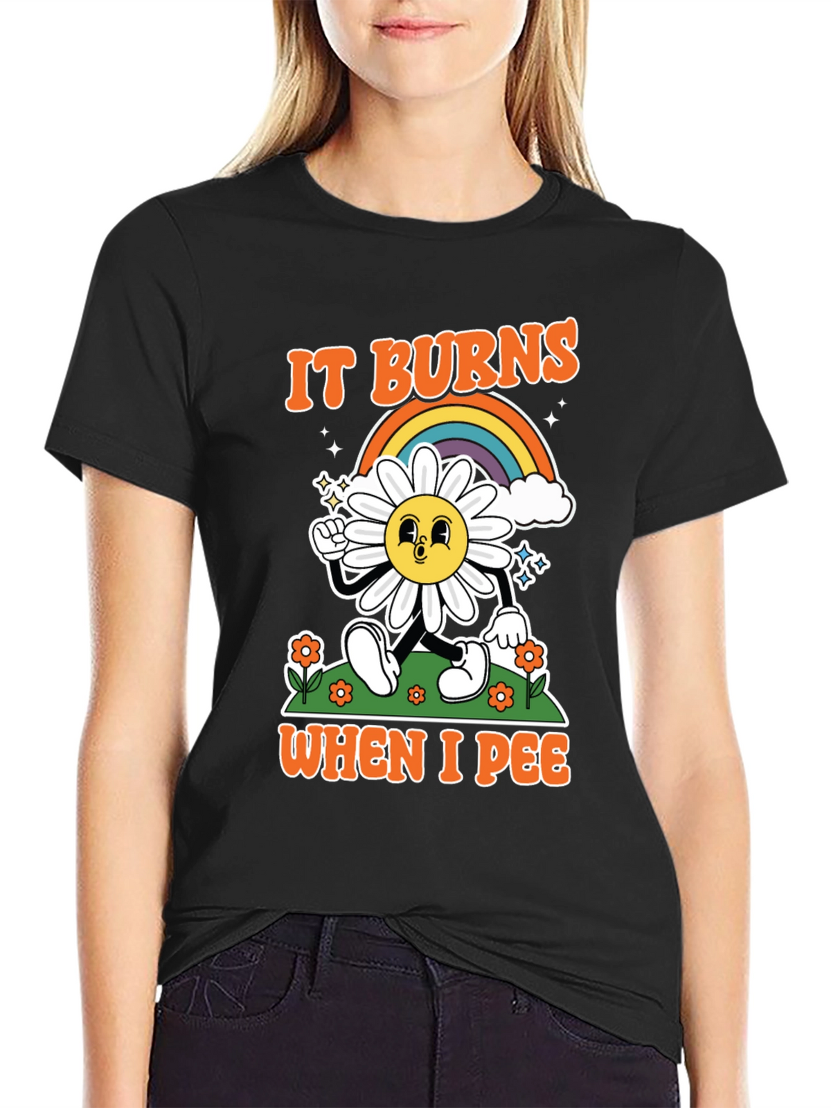 Funny It Burns When I Pee Graphic T-Shirt