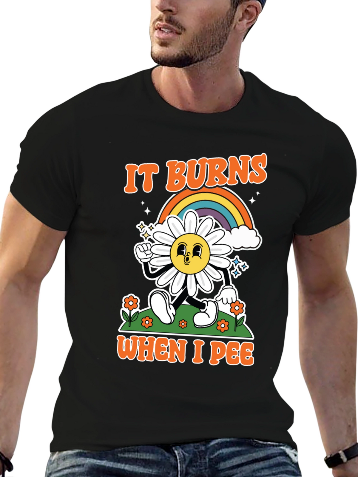 Funny It Burns When I Pee Graphic T-Shirt