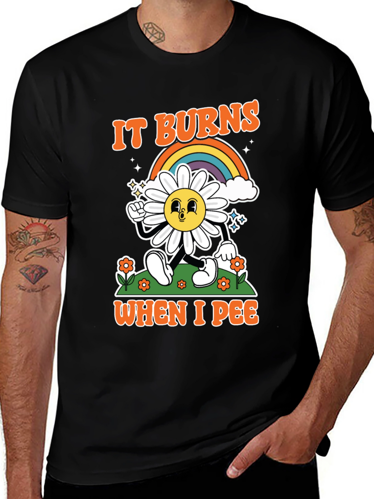 Funny It Burns When I Pee Graphic T-Shirt