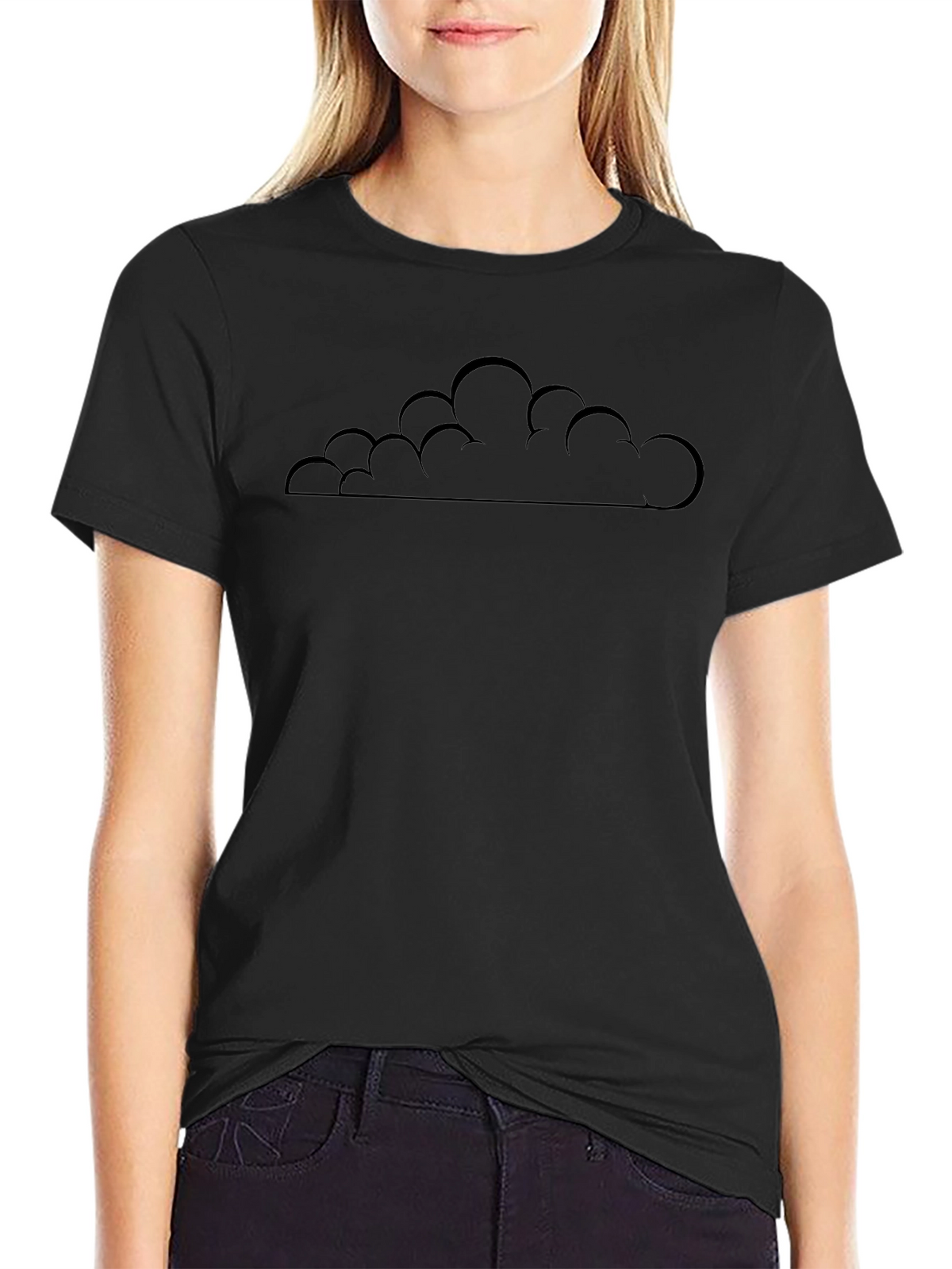 Mens Black Cloud Graphic Tee - Weather Ready!