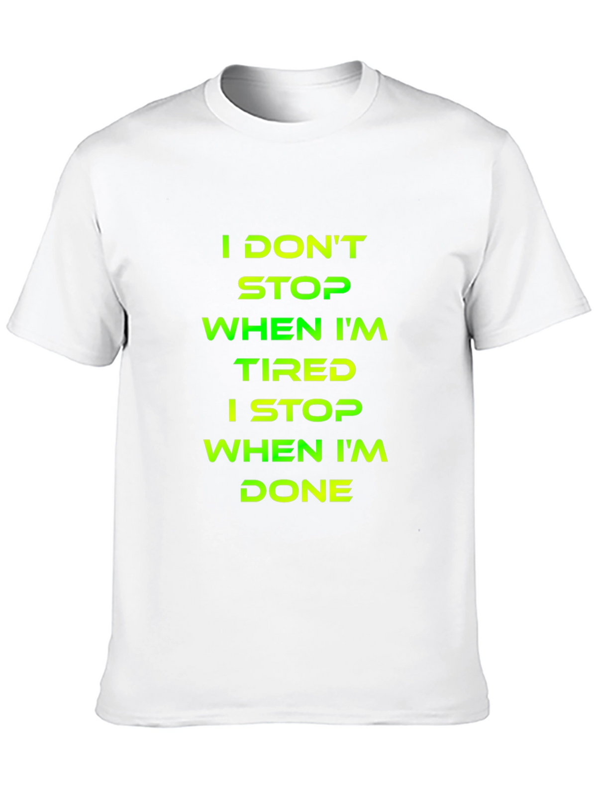 Motivational Graphic T-Shirt - Never Quit
