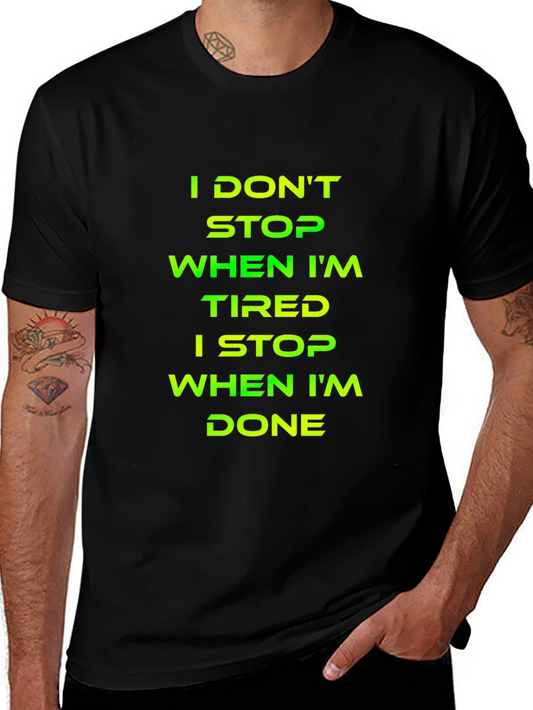 Motivational Graphic T-Shirt - Never Quit