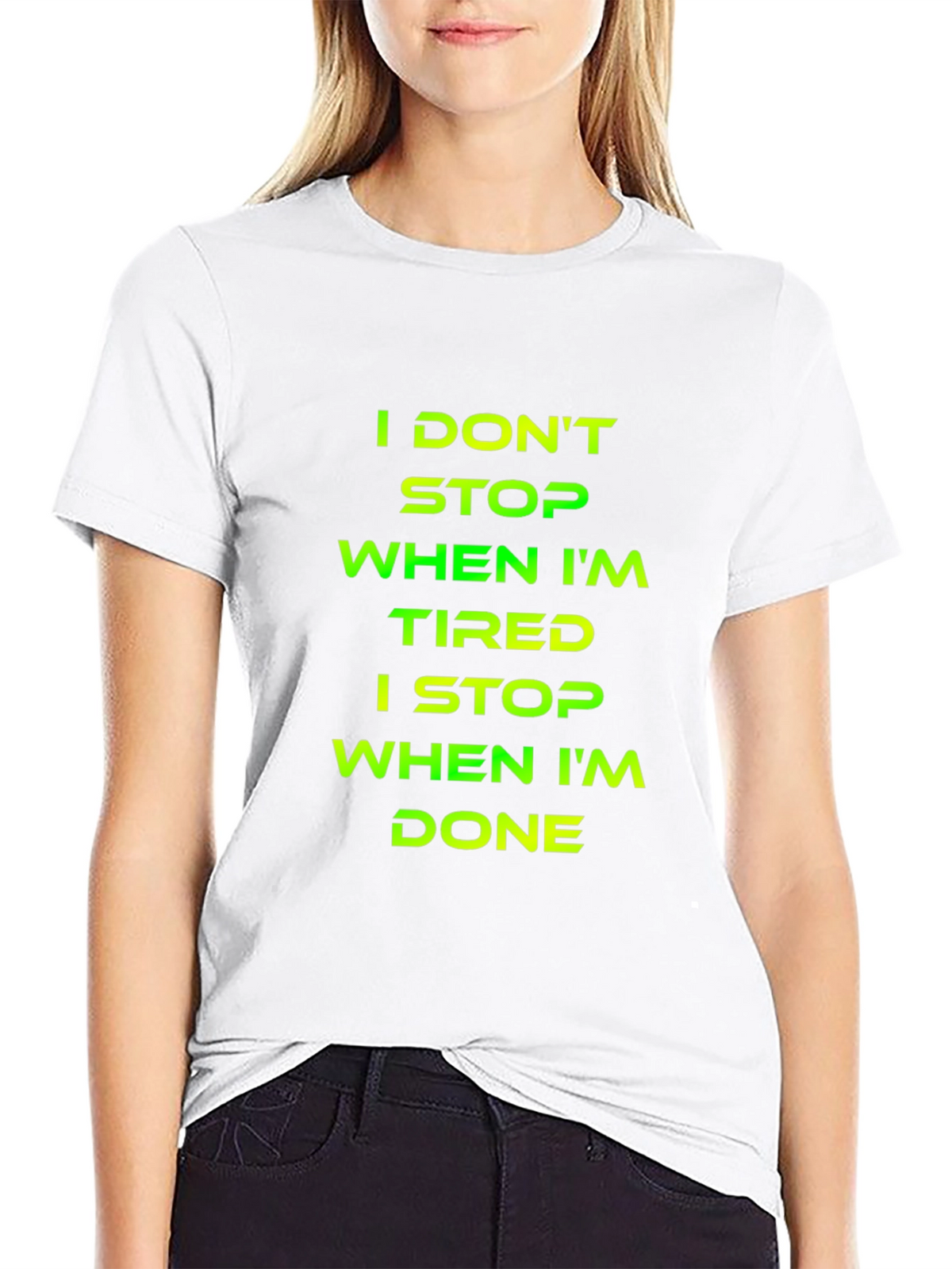Motivational Graphic T-Shirt - Never Quit