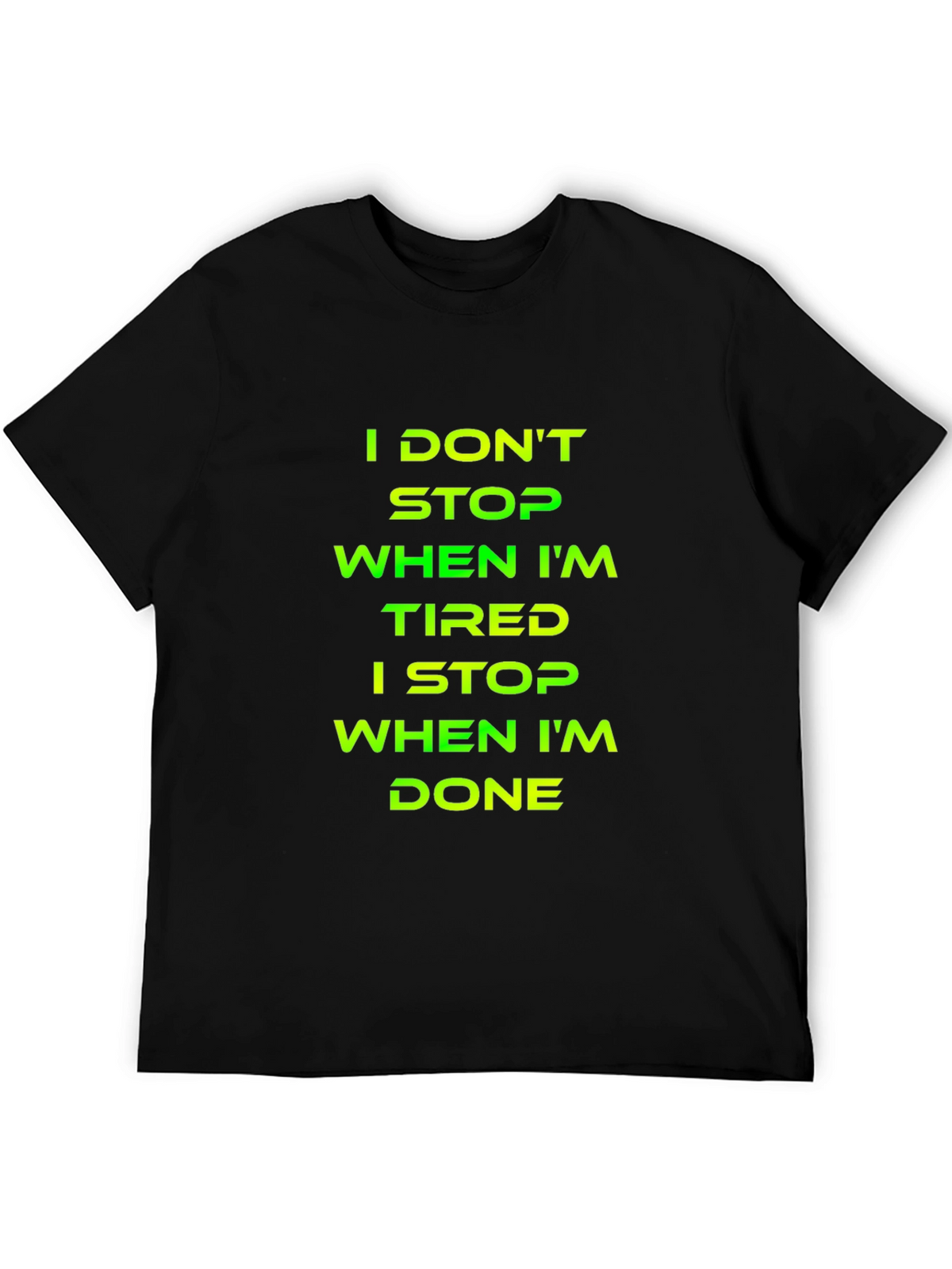 Motivational Graphic T-Shirt - Never Quit