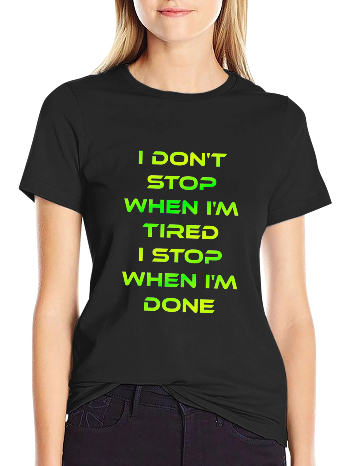Motivational Graphic T-Shirt - Never Quit
