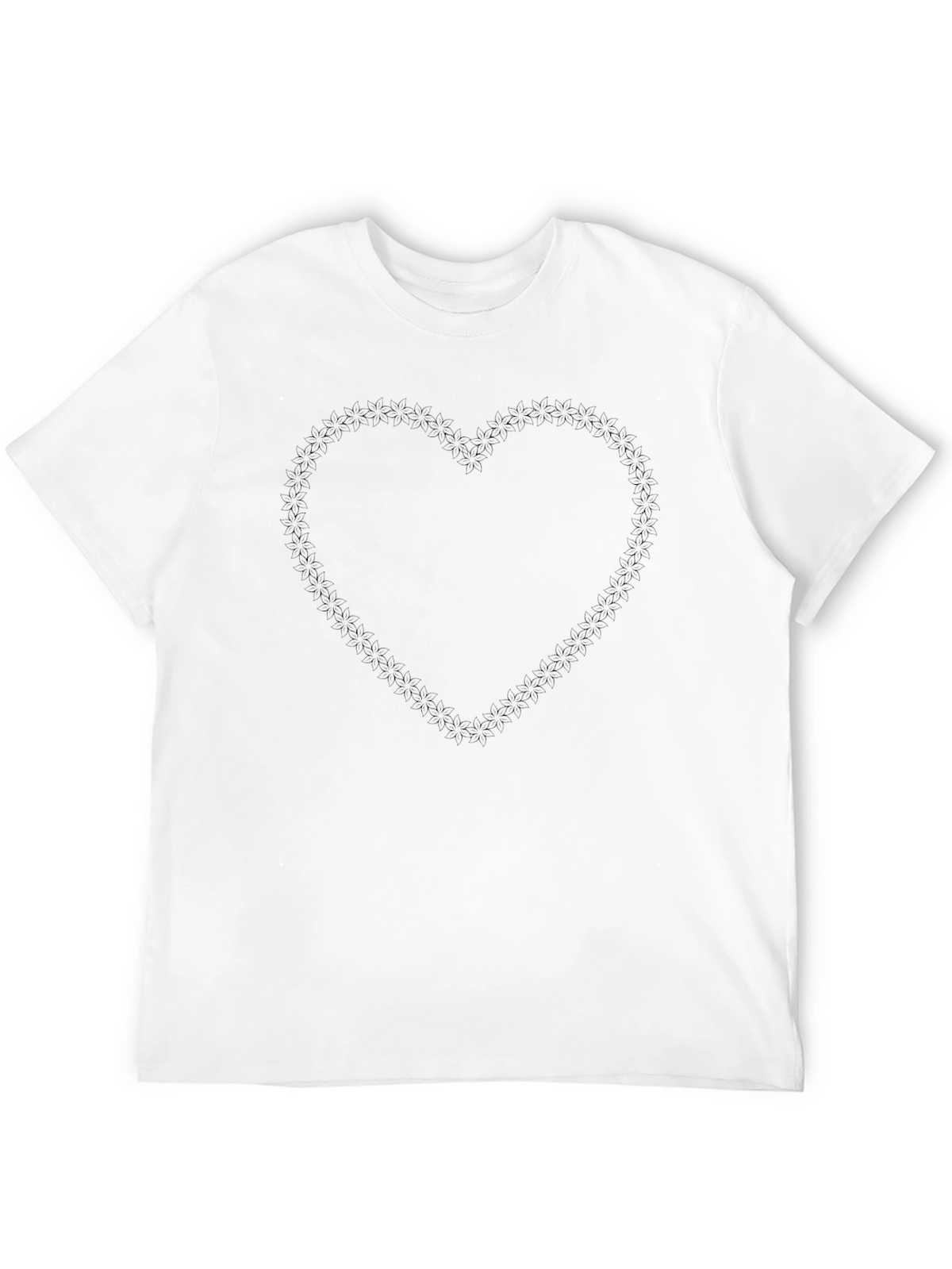 Mens Black Heart Graphic T-Shirt