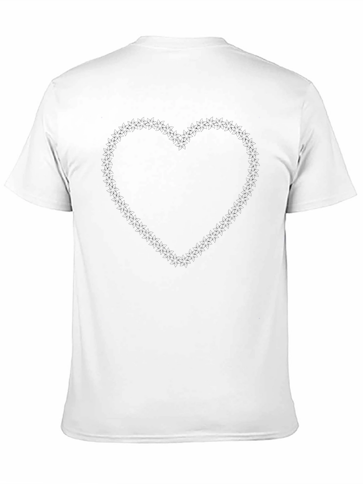 Mens Black Heart Graphic T-Shirt