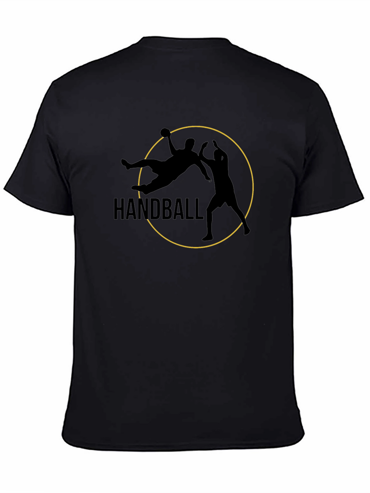 Handball Graphic Tee - Black Sports T-Shirt