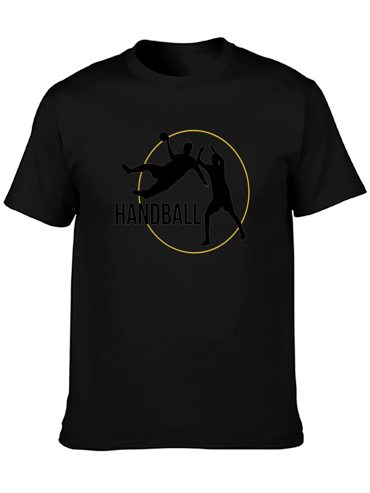 Handball Graphic Tee - Black Sports T-Shirt
