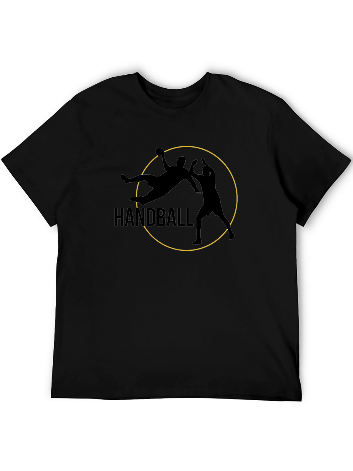 Handball Graphic Tee - Black Sports T-Shirt