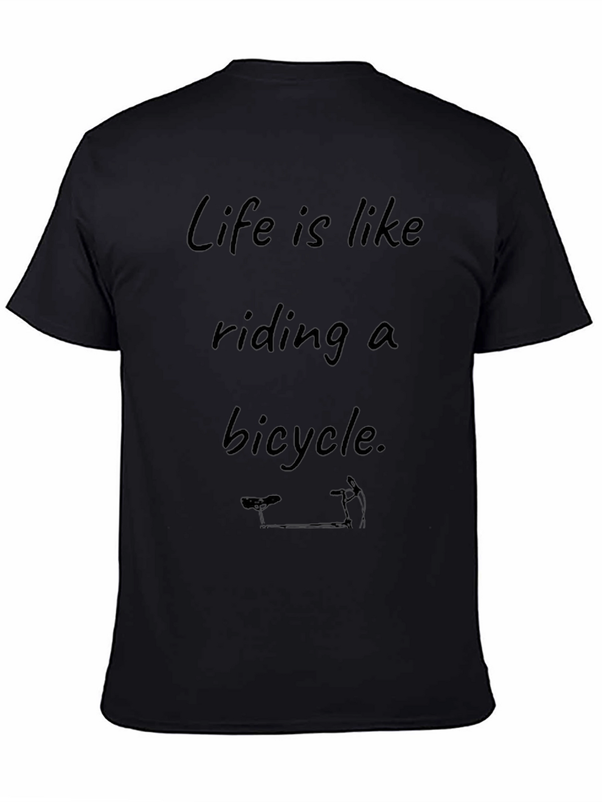 Life is Like Riding a Bicycle Graphic T-Shirt
