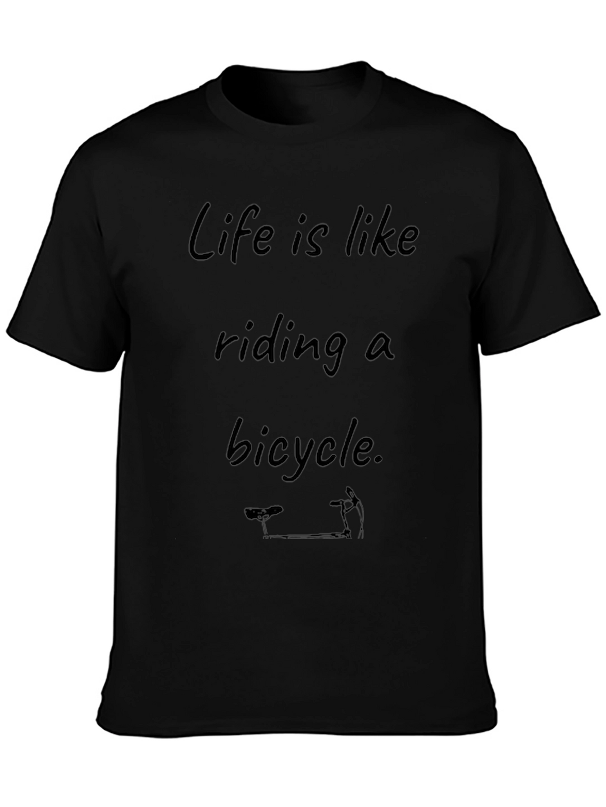 Life is Like Riding a Bicycle Graphic T-Shirt