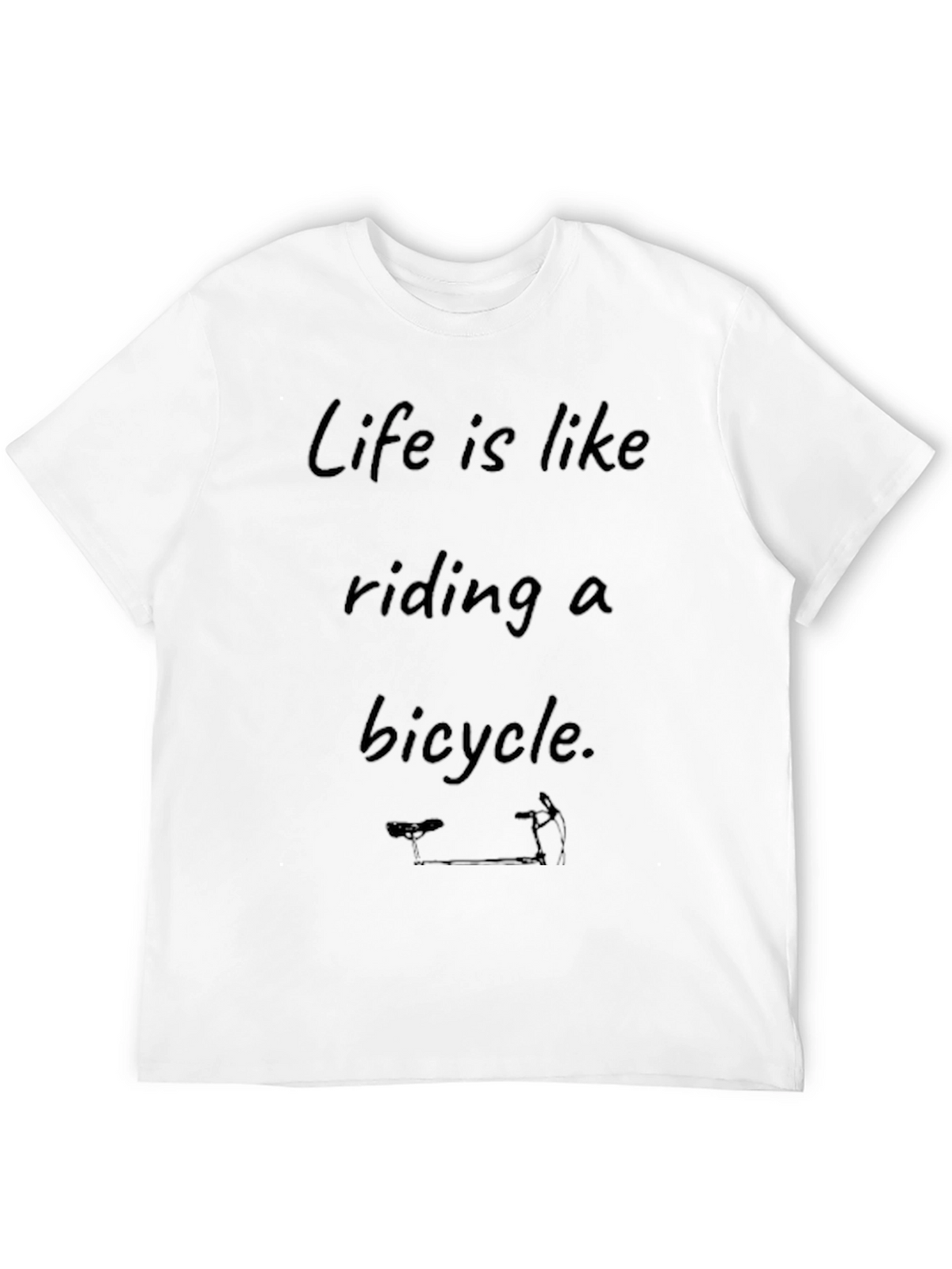 Life is Like Riding a Bicycle Graphic T-Shirt