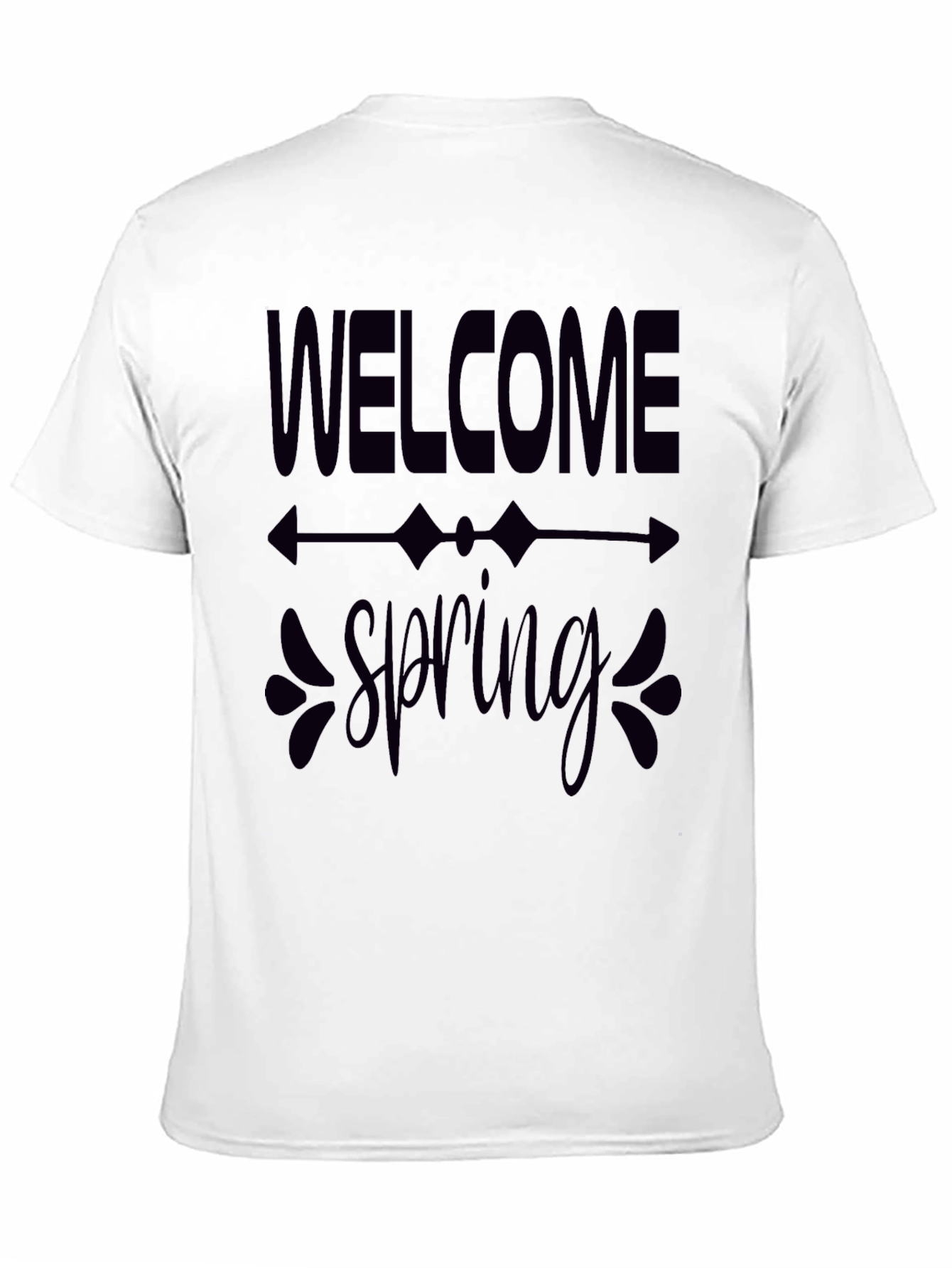 Welcome Spring Graphic Tee - Black