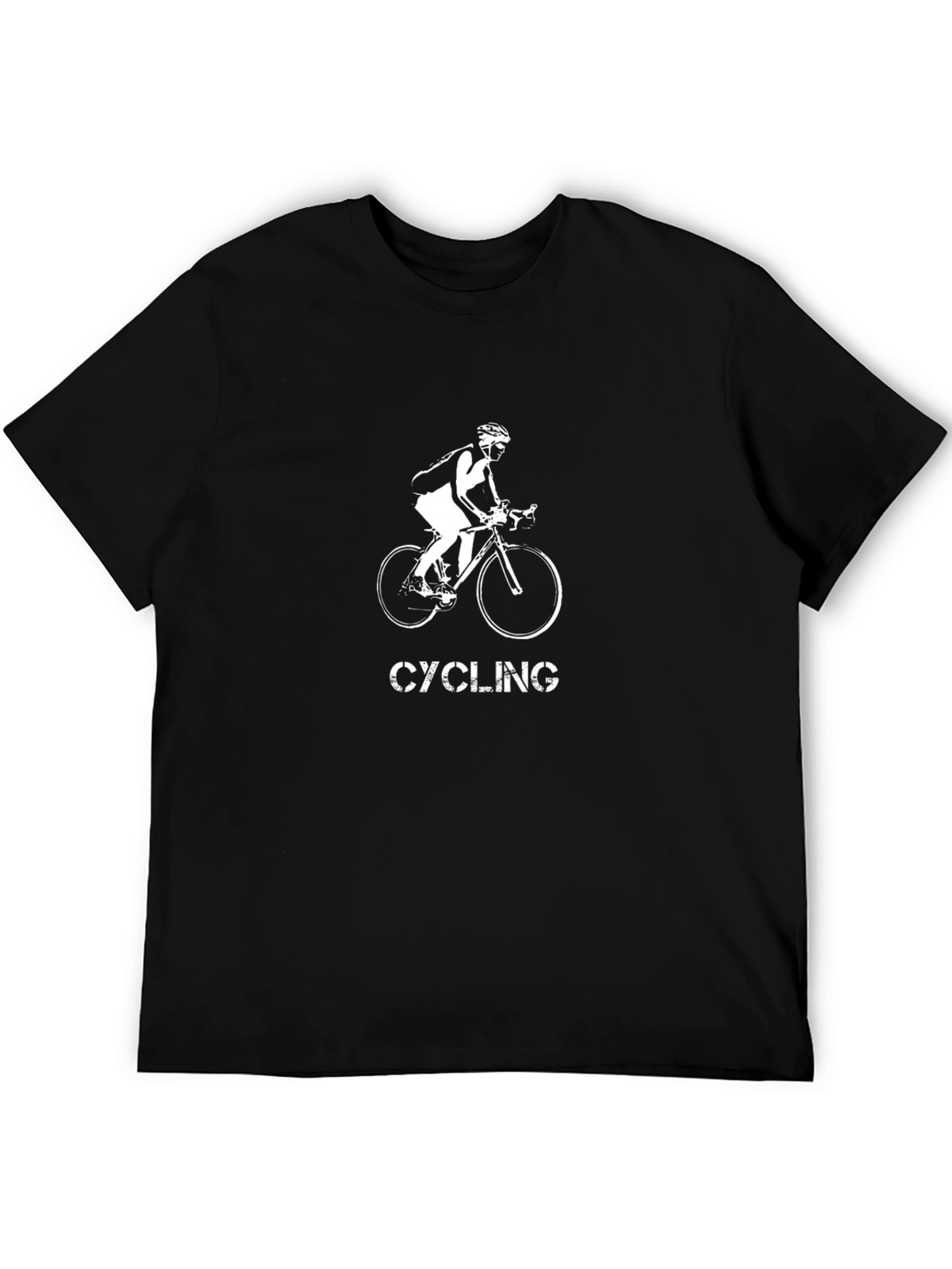 Cycling T-Shirt - Black Graphic Tee