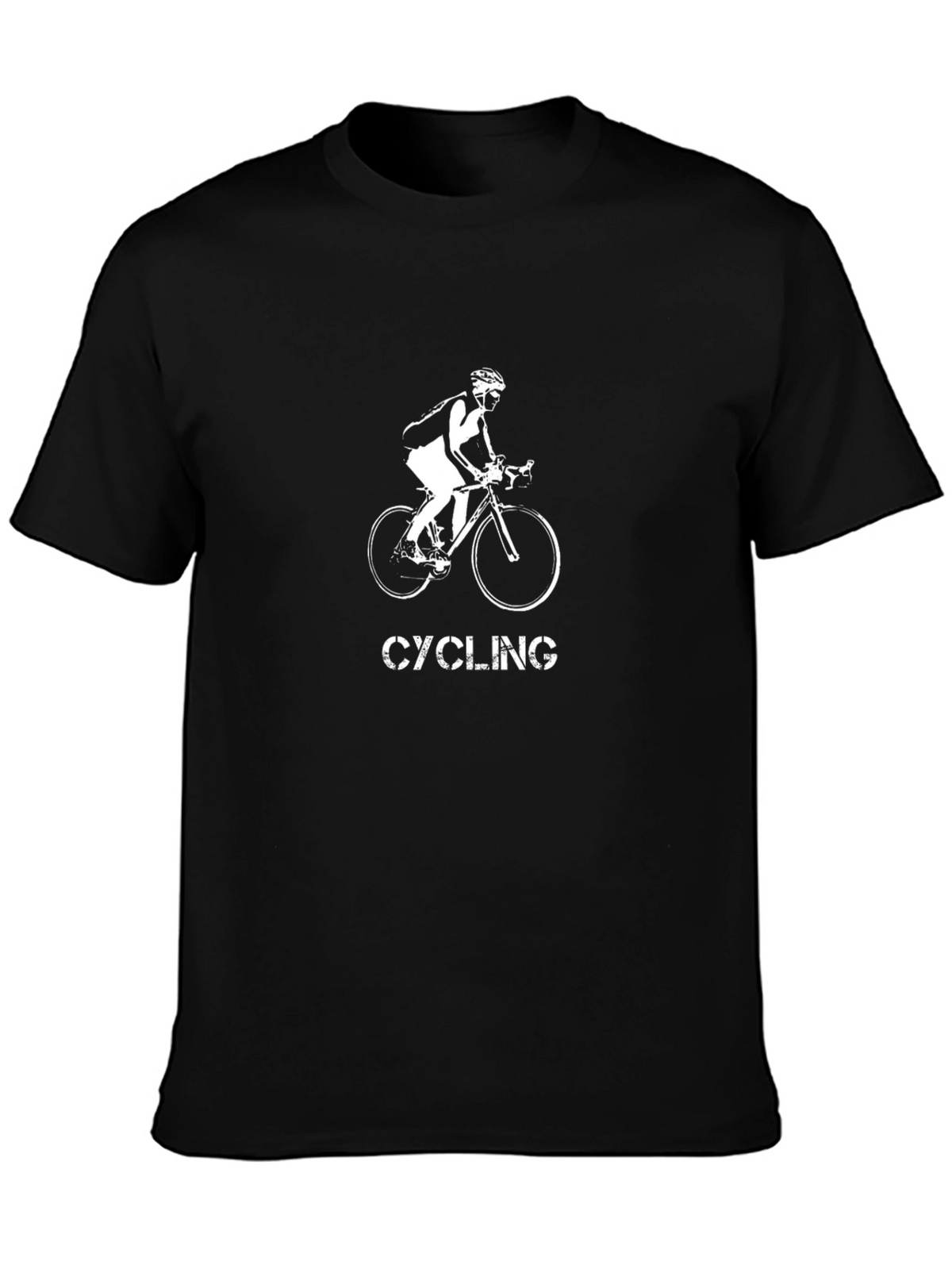 Cycling T-Shirt - Black Graphic Tee