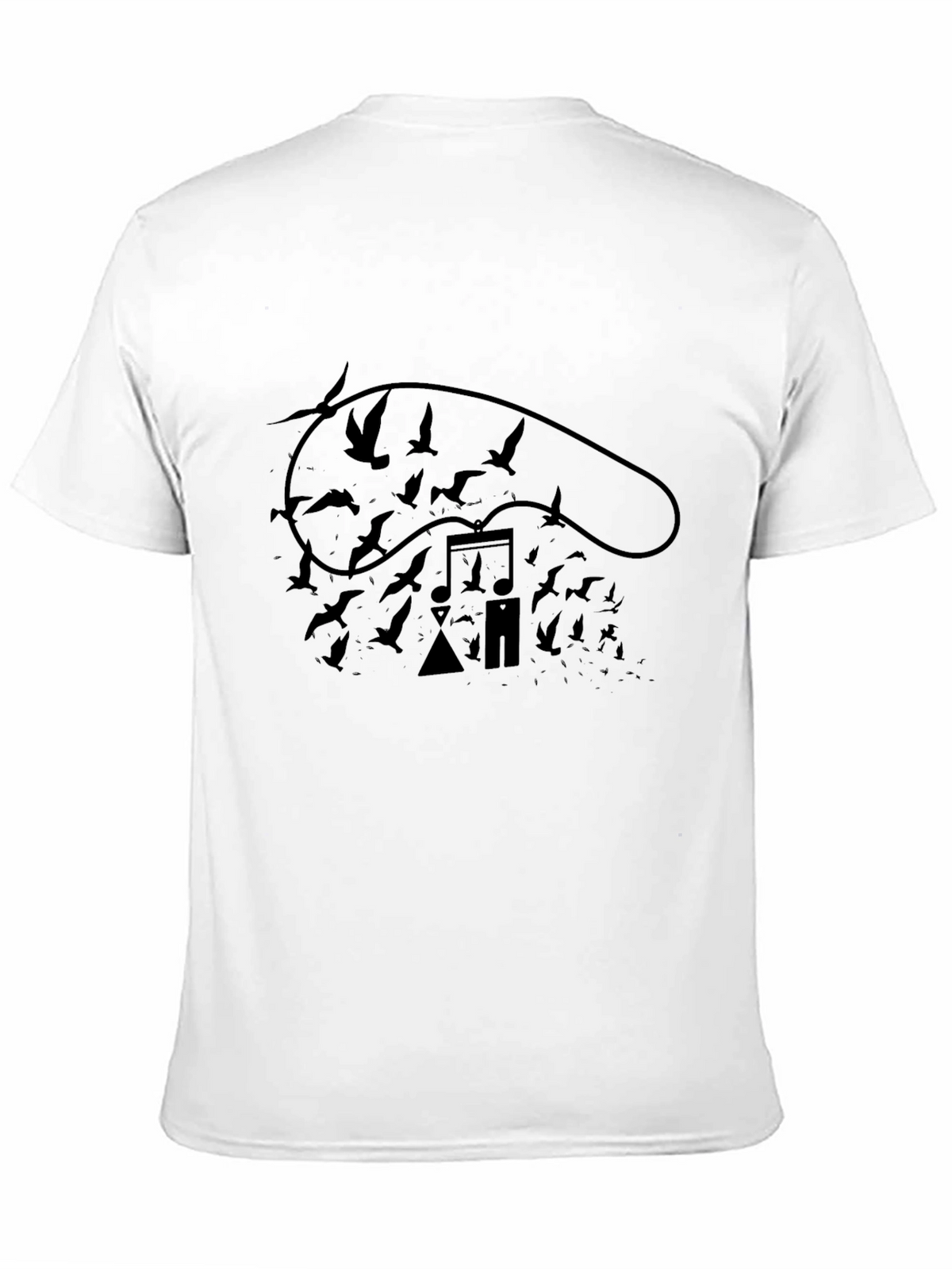 Abstract Music Bird T-Shirt