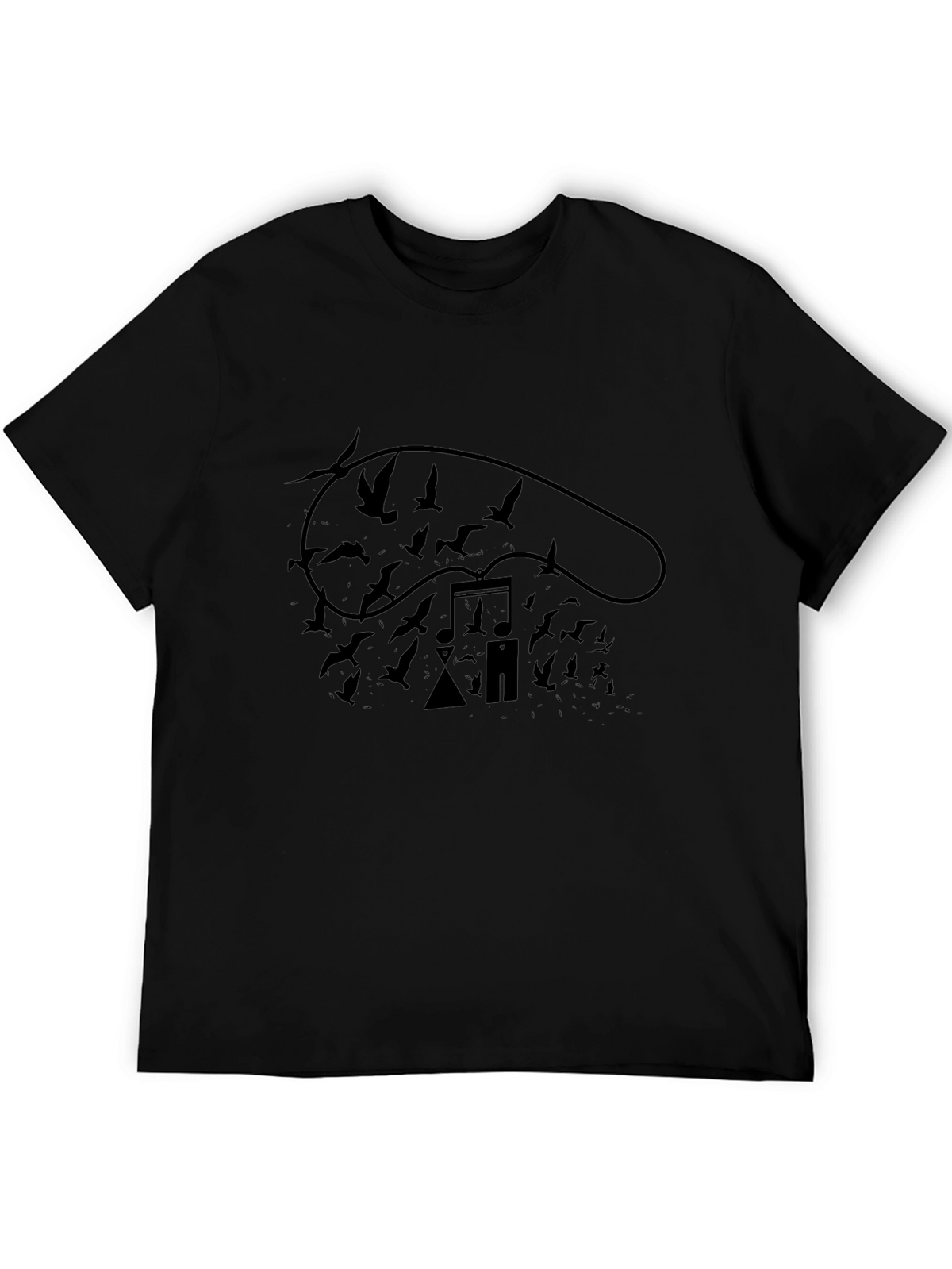 Abstract Music Bird T-Shirt