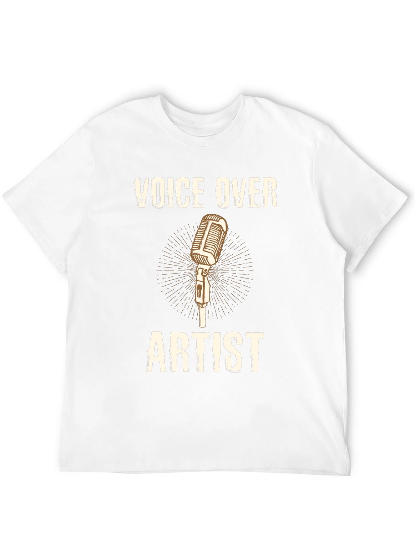 Voice Over Artist T-Shirt Microphone Design