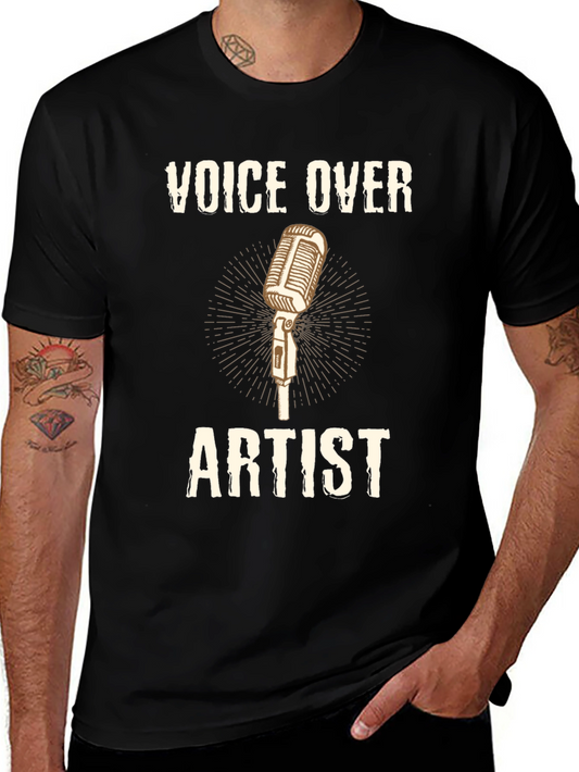 Voice Over Artist T-Shirt Microphone Design