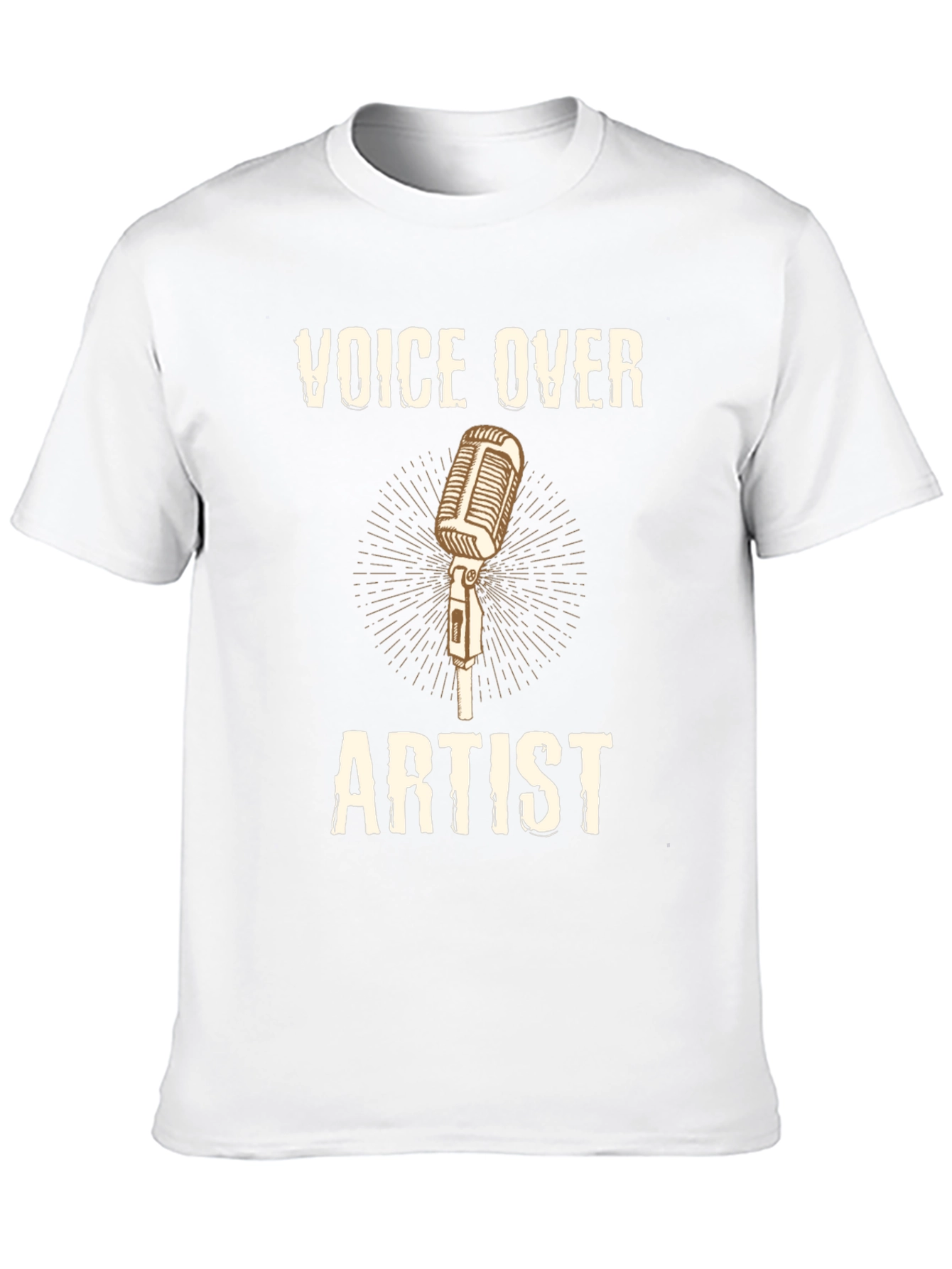 Voice Over Artist T-Shirt Microphone Design