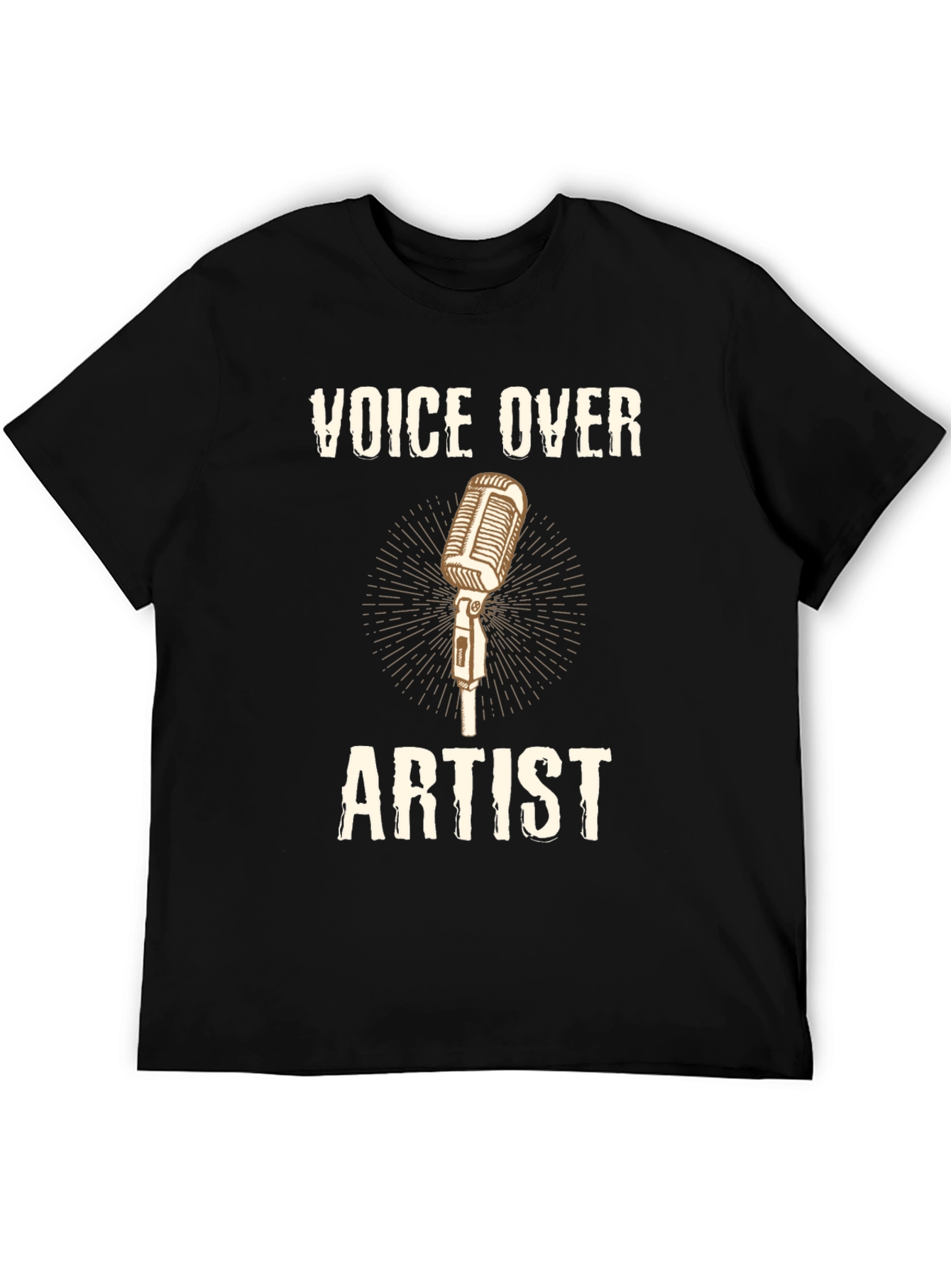 Voice Over Artist T-Shirt Microphone Design
