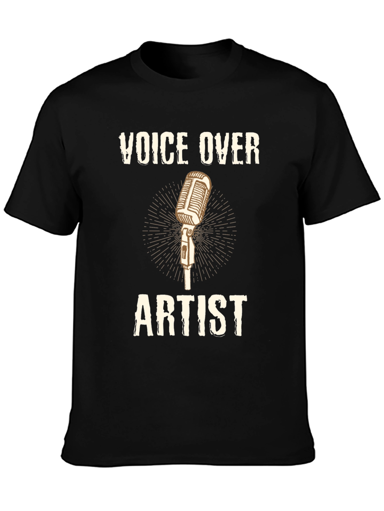 Voice Over Artist T-Shirt Microphone Design