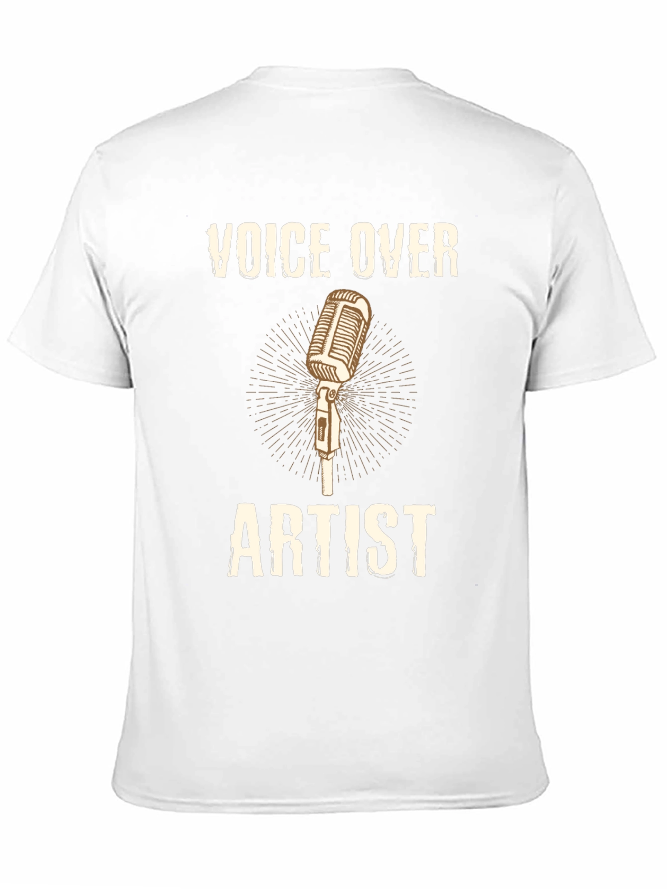 Voice Over Artist T-Shirt Microphone Design